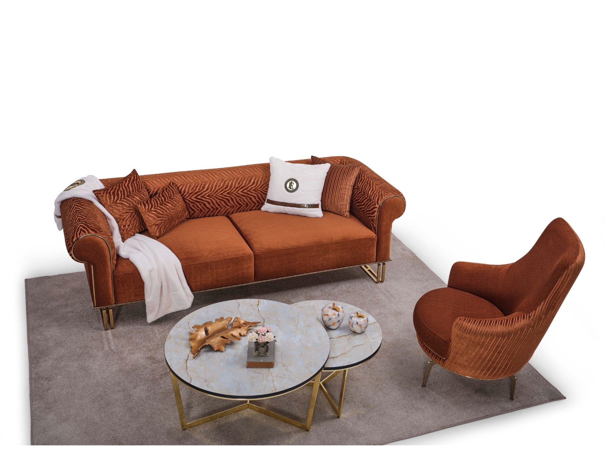 Elba Stationary Livingroom Set (2 Sofa & 2 Chair)