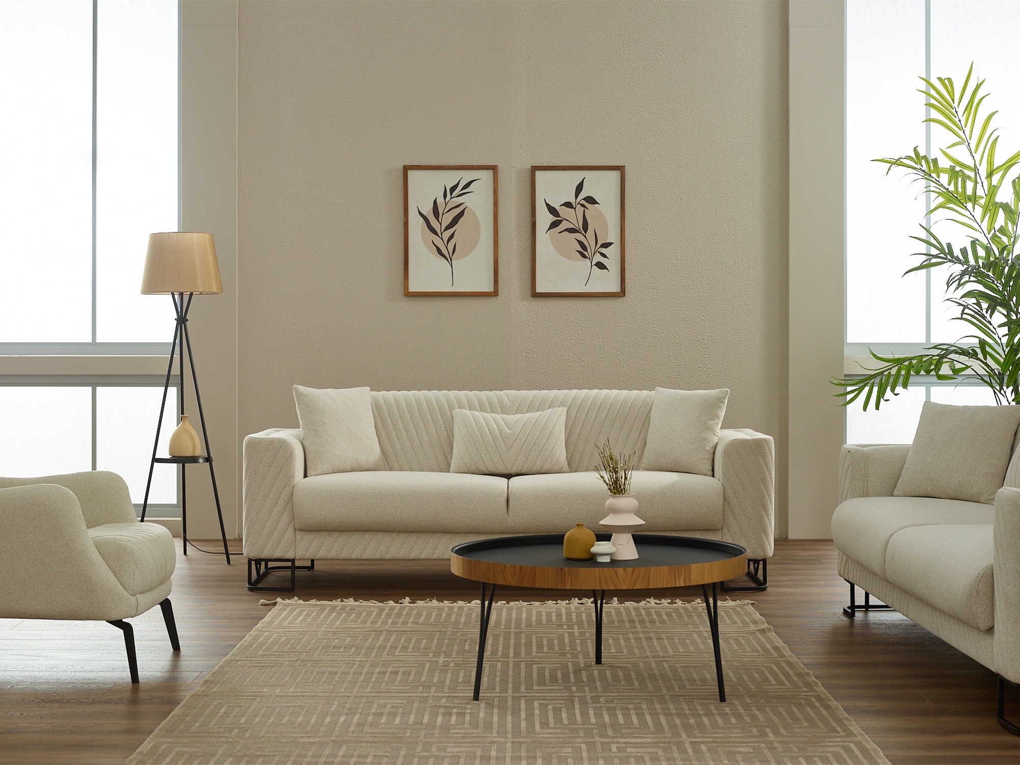 Elegance 3-pieces (Sofa & Loveseat & Chair) Livingroom