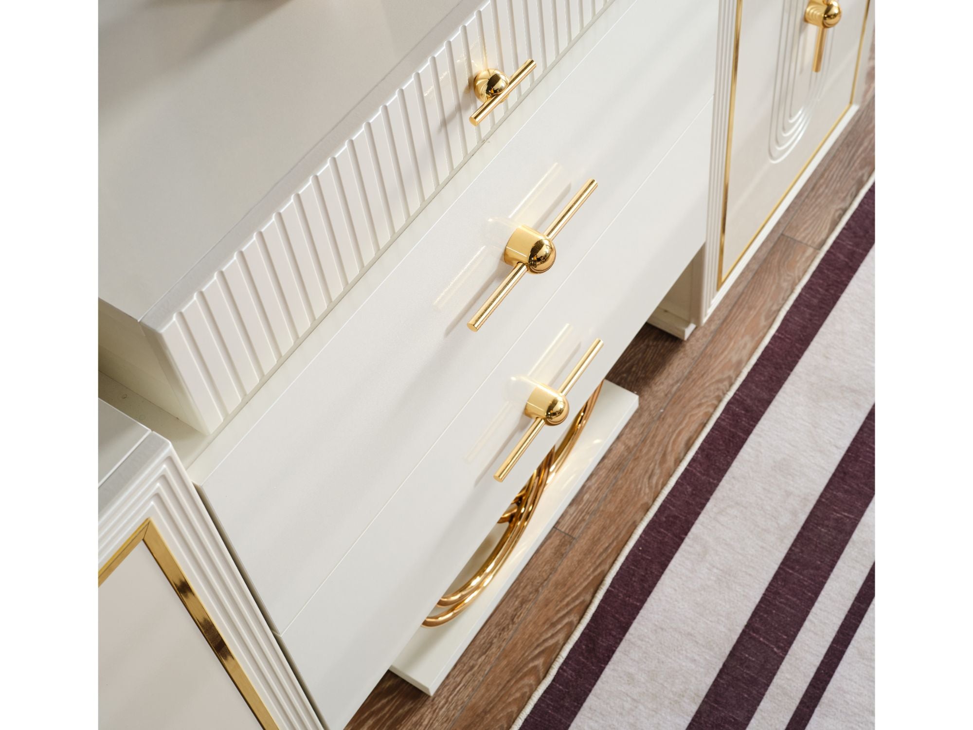 Marsel Diningroom (Consol With Mirror & Dining Table & 6 Dining Chair)