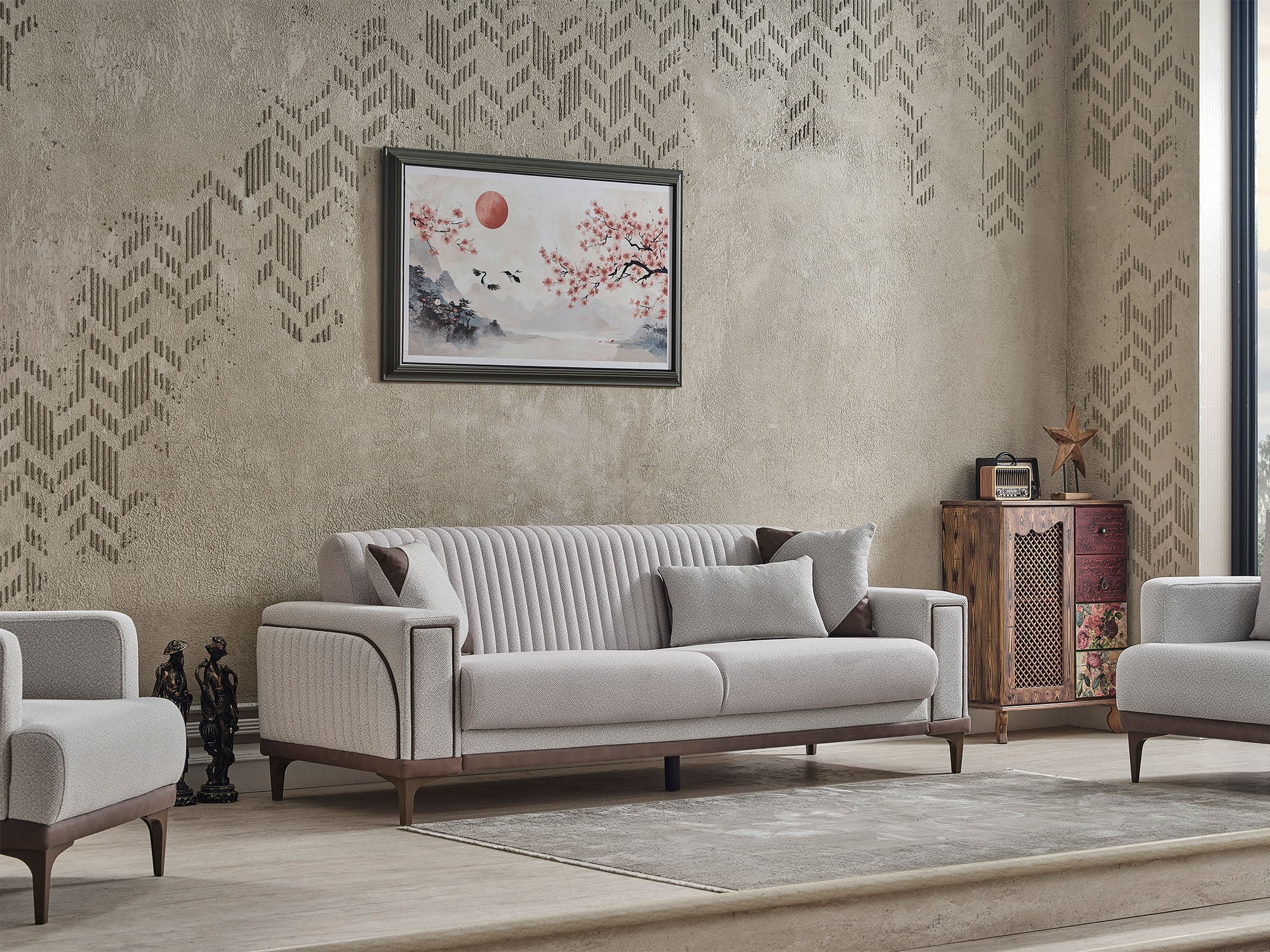 Elit 3-pieces (Sofa & Loveseat & Chair) Livingroom