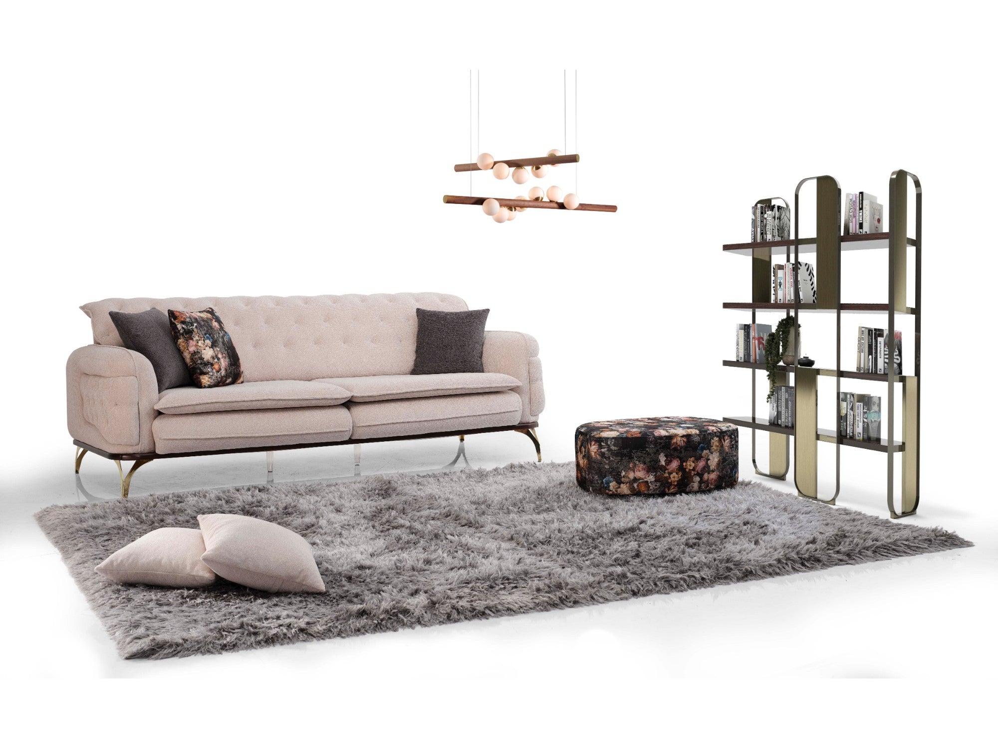 Floransa Convertible Livingroom Set (2 Sofa & 2 Chair)