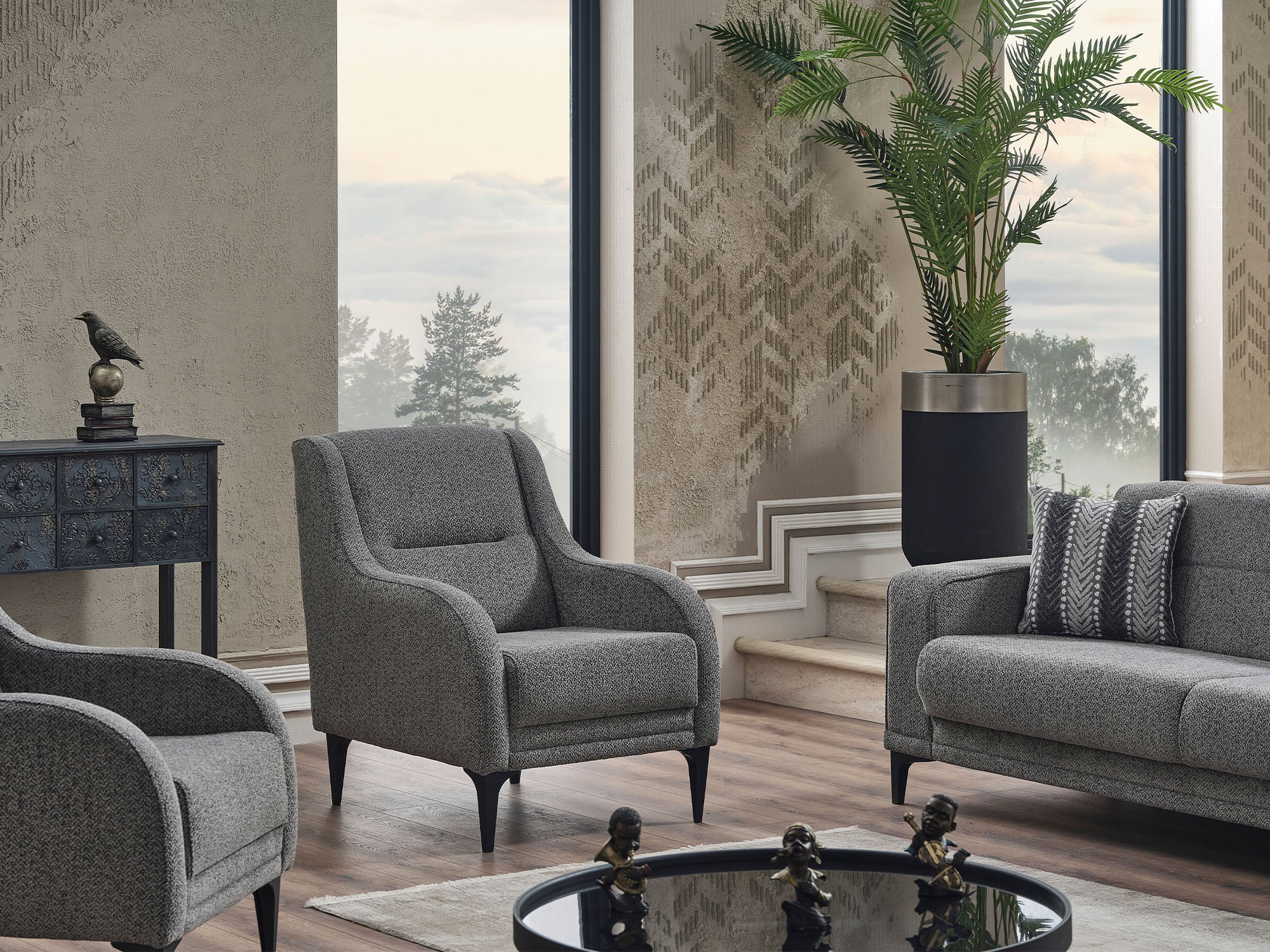 Focus 3-pieces (Sofa & Loveseat & Chair) Livingroom
