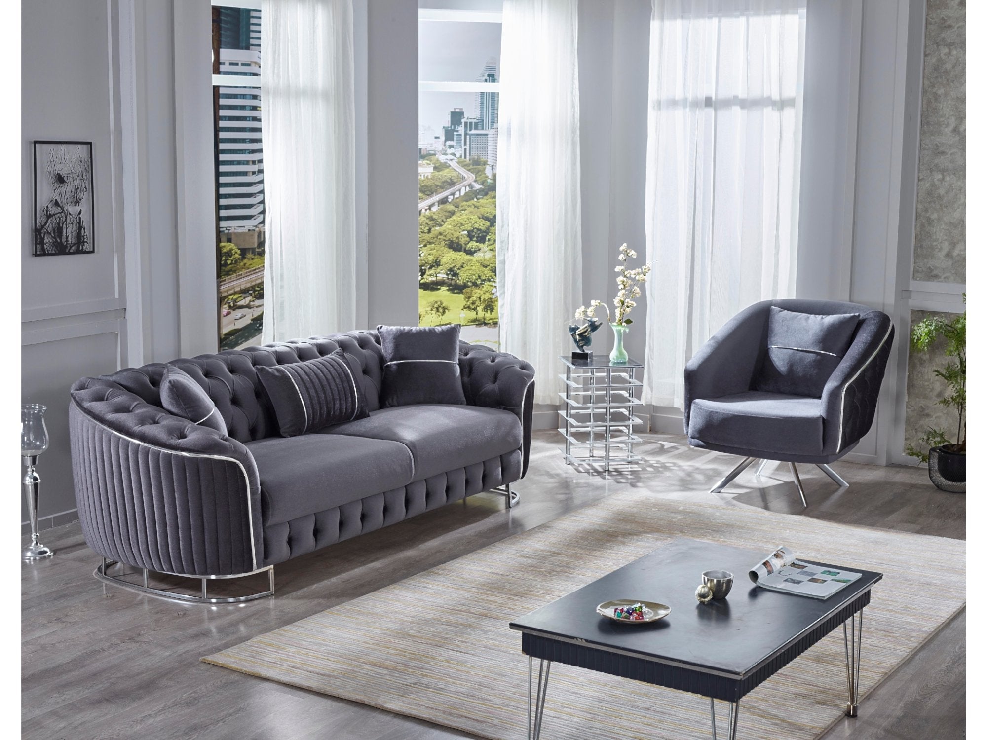 Galata Stationary Livingroom Set (2 Sofa & 2 Chair)