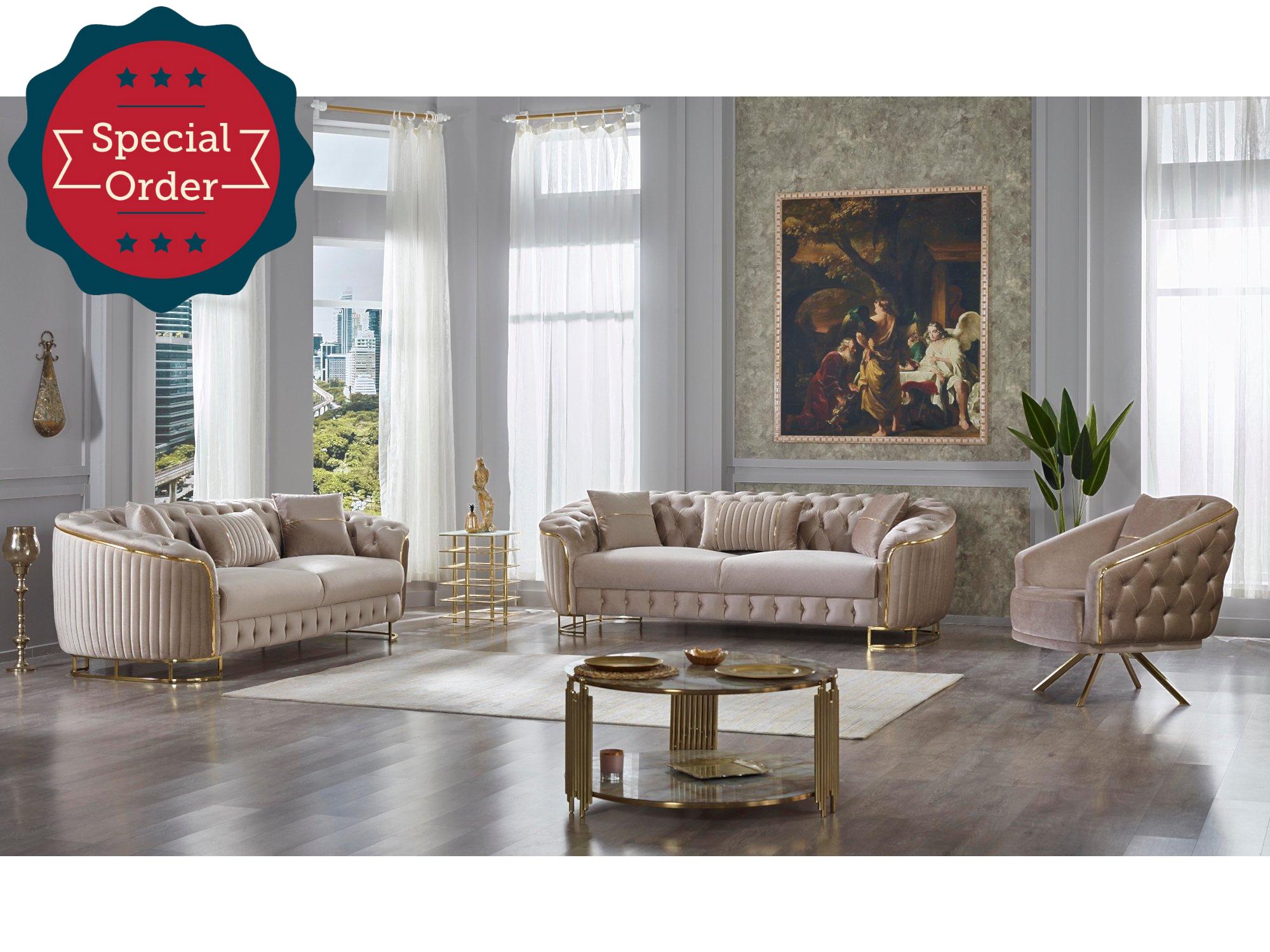 Galata Stationary Livingroom Set (2 Sofa & 2 Chair)