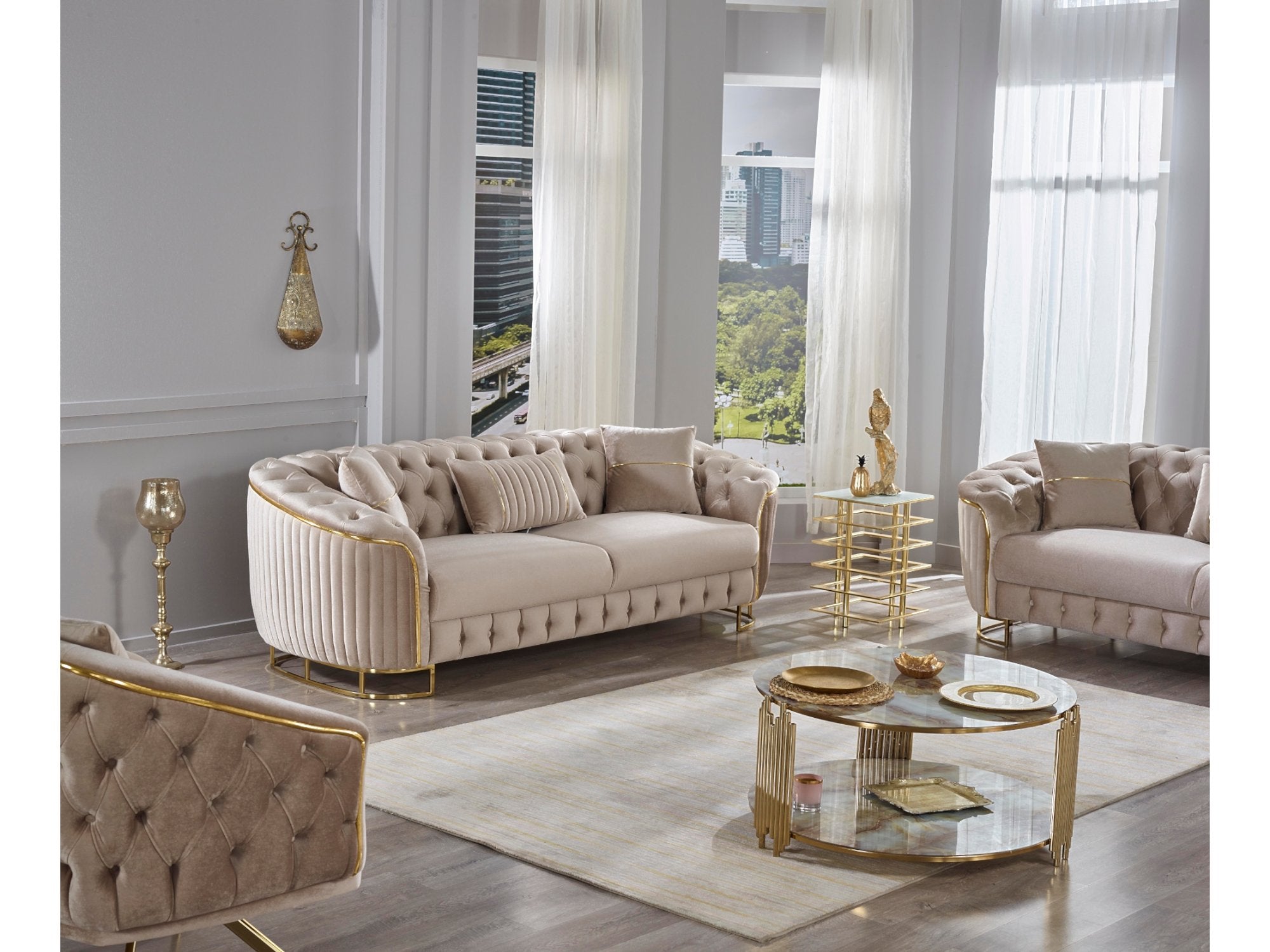 Galata Stationary Livingroom Set (2 Sofa & 2 Chair)