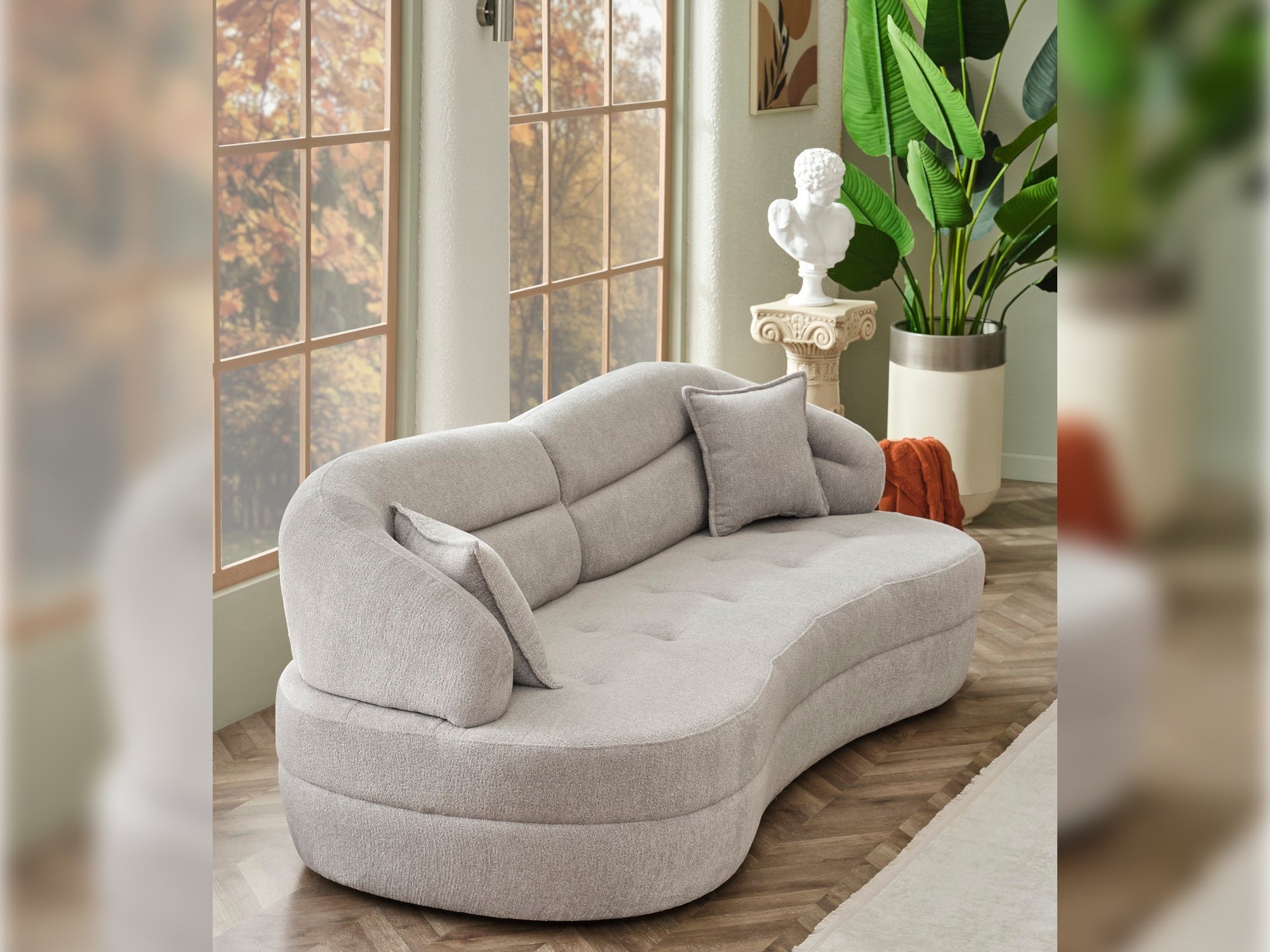 Gloria Convertible Sofa Cream