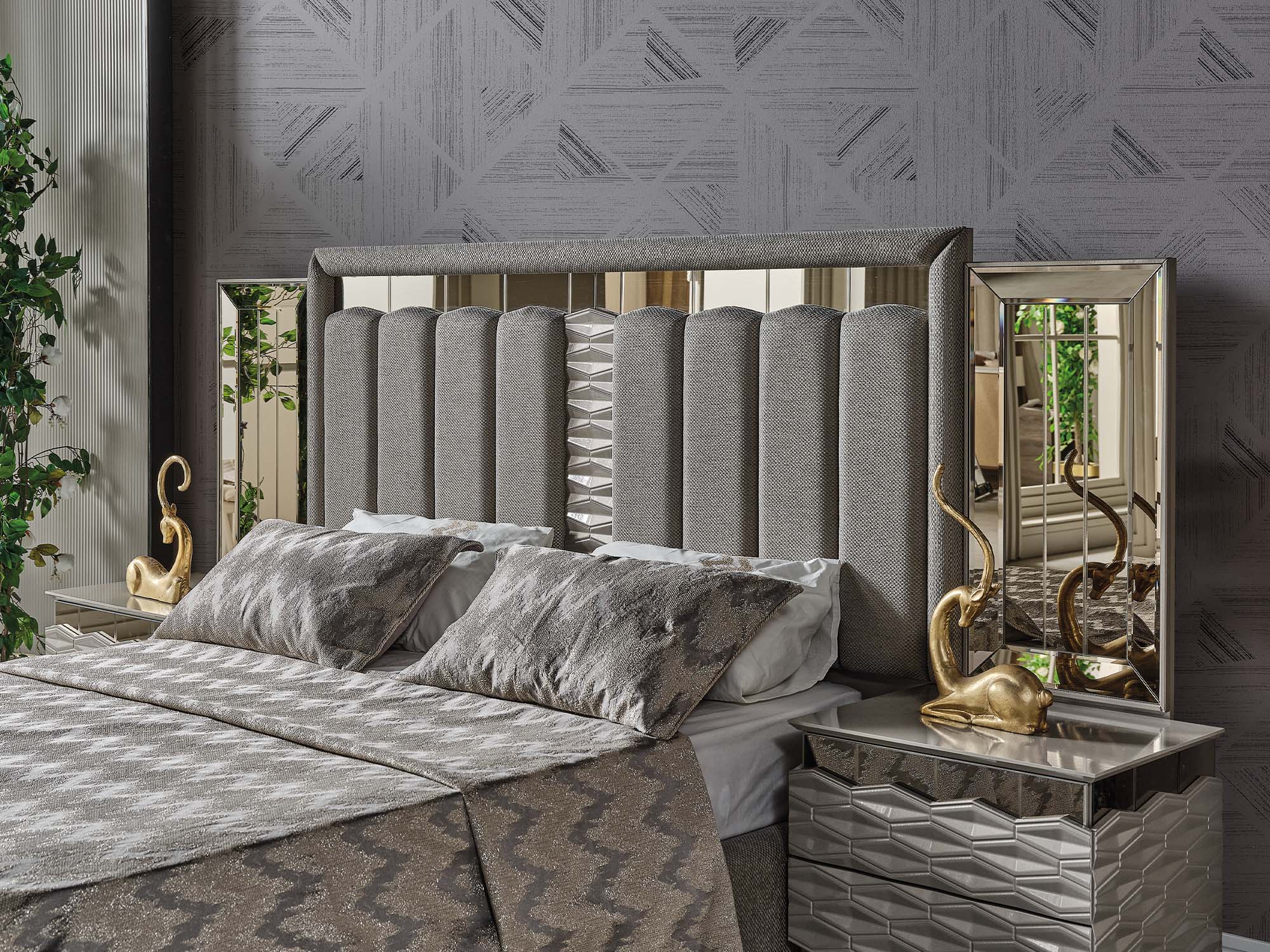 Gokce Bed Frame With Headboard