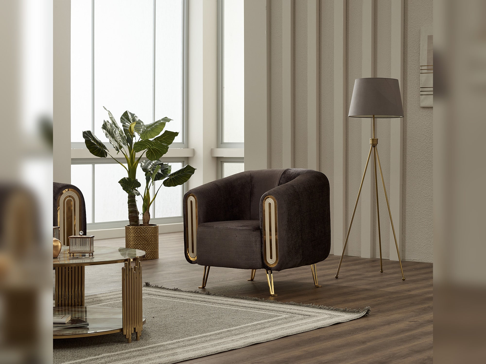 Gucci 3-pieces (Sofa & Loveseat & Chair) Livingroom Set