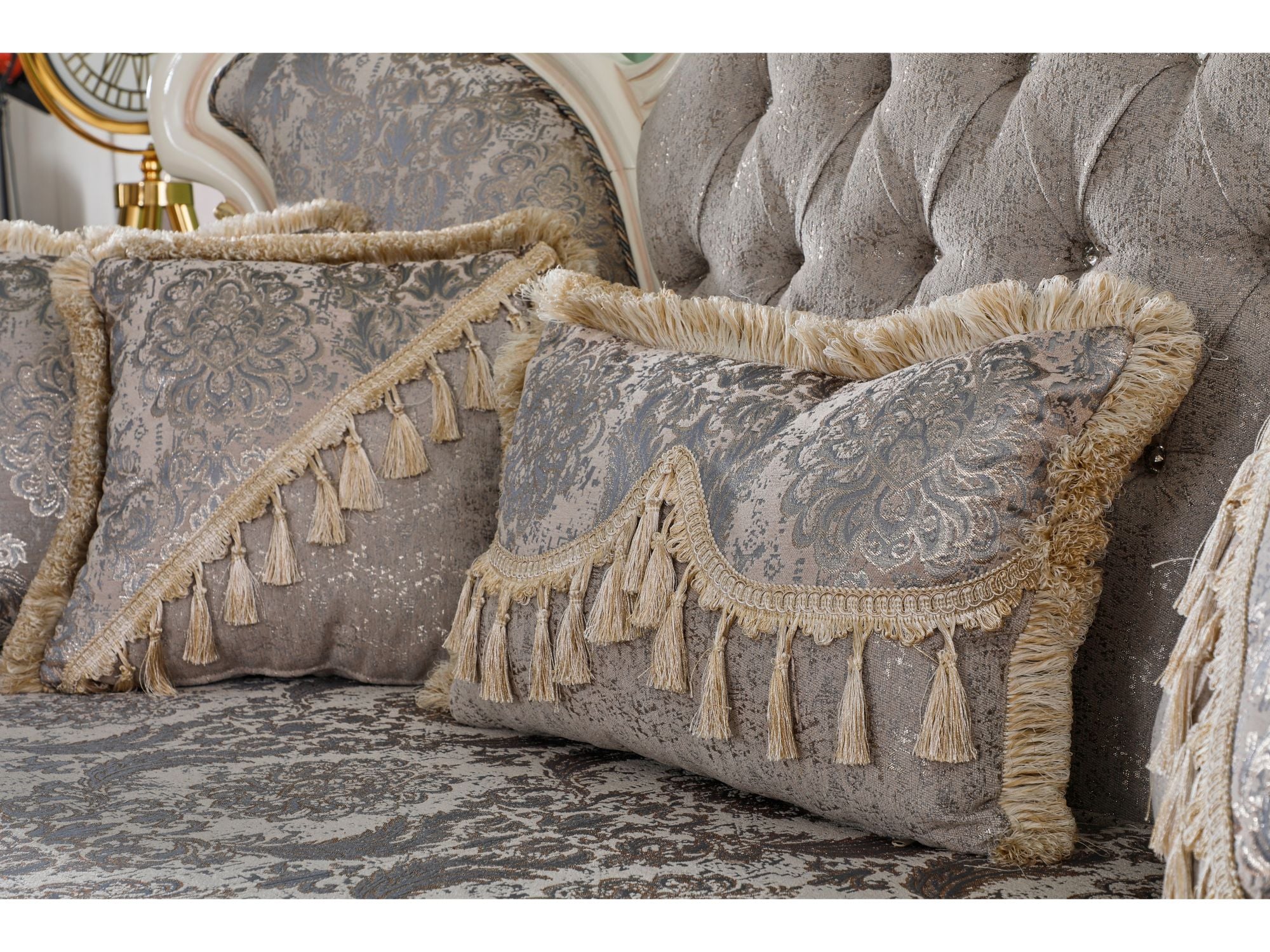 Kelebek Traditional Livingroom (2 Sofa & 2 Chair) Vizon
