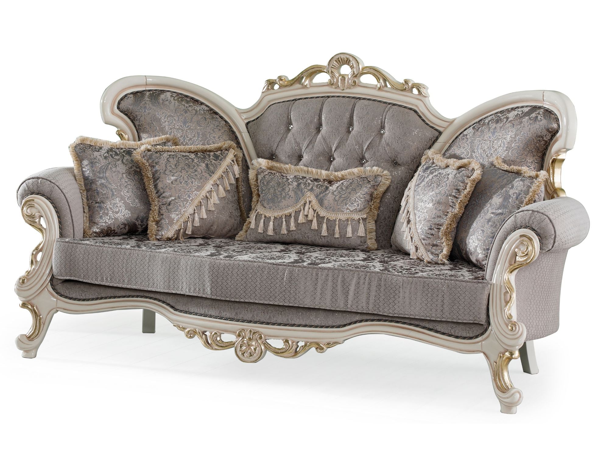 Kelebek Traditional Livingroom (2 Sofa & 2 Chair) Vizon