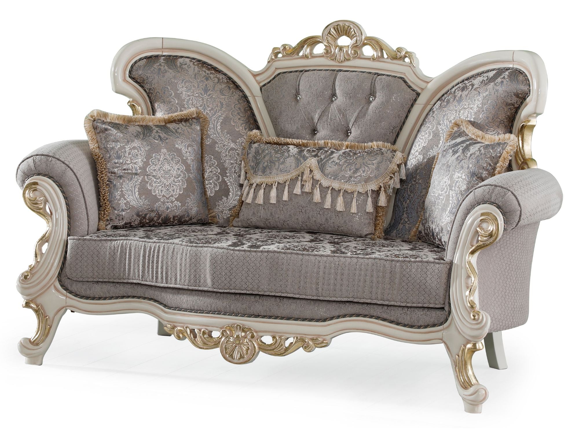 Kelebek Traditional Livingroom (2 Sofa & 2 Chair) Vizon