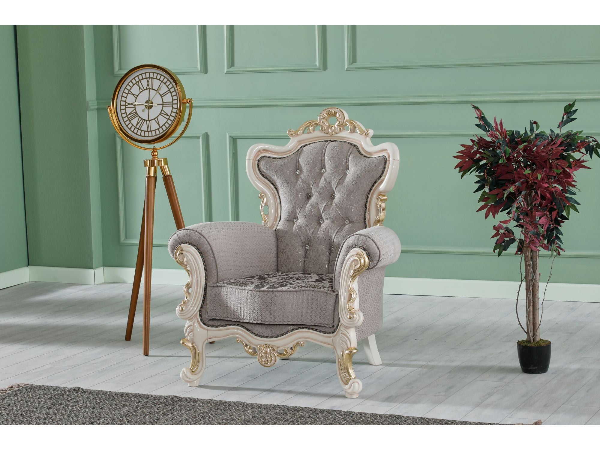 Kelebek Traditional Livingroom (2 Sofa & 2 Chair) Vizon