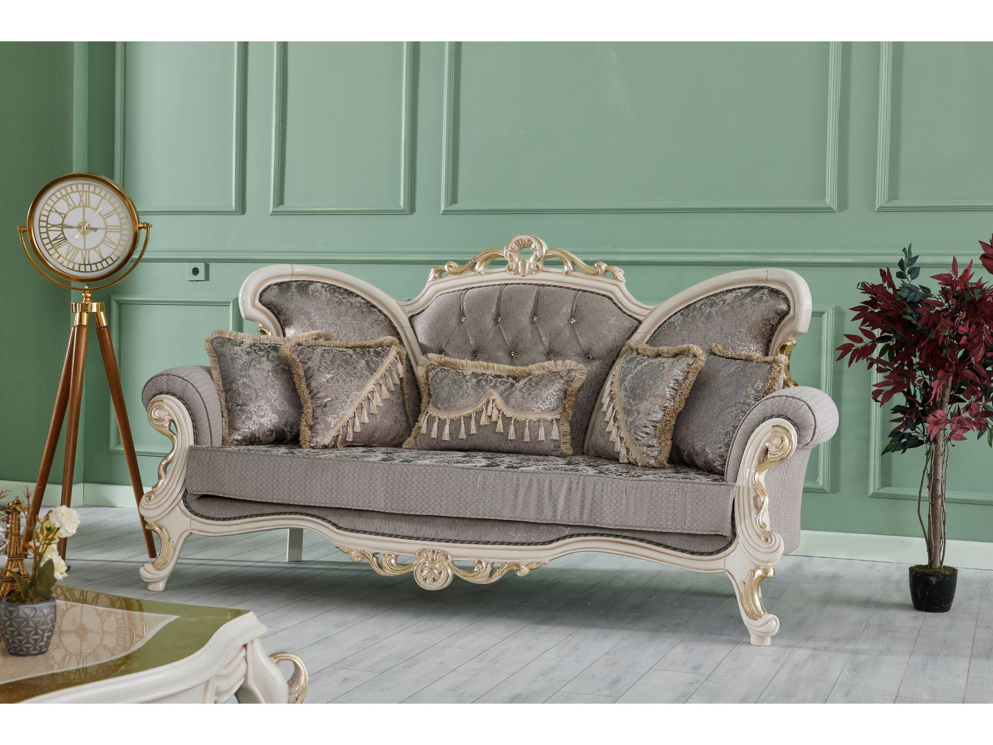 Kelebek Traditional Livingroom (2 Sofa & 2 Chair) Vizon