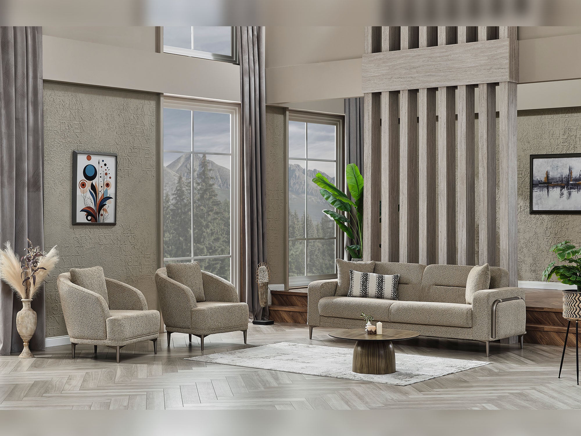 Havana 3-pieces (Sofa & Loveseat & Chair) Livingroom
