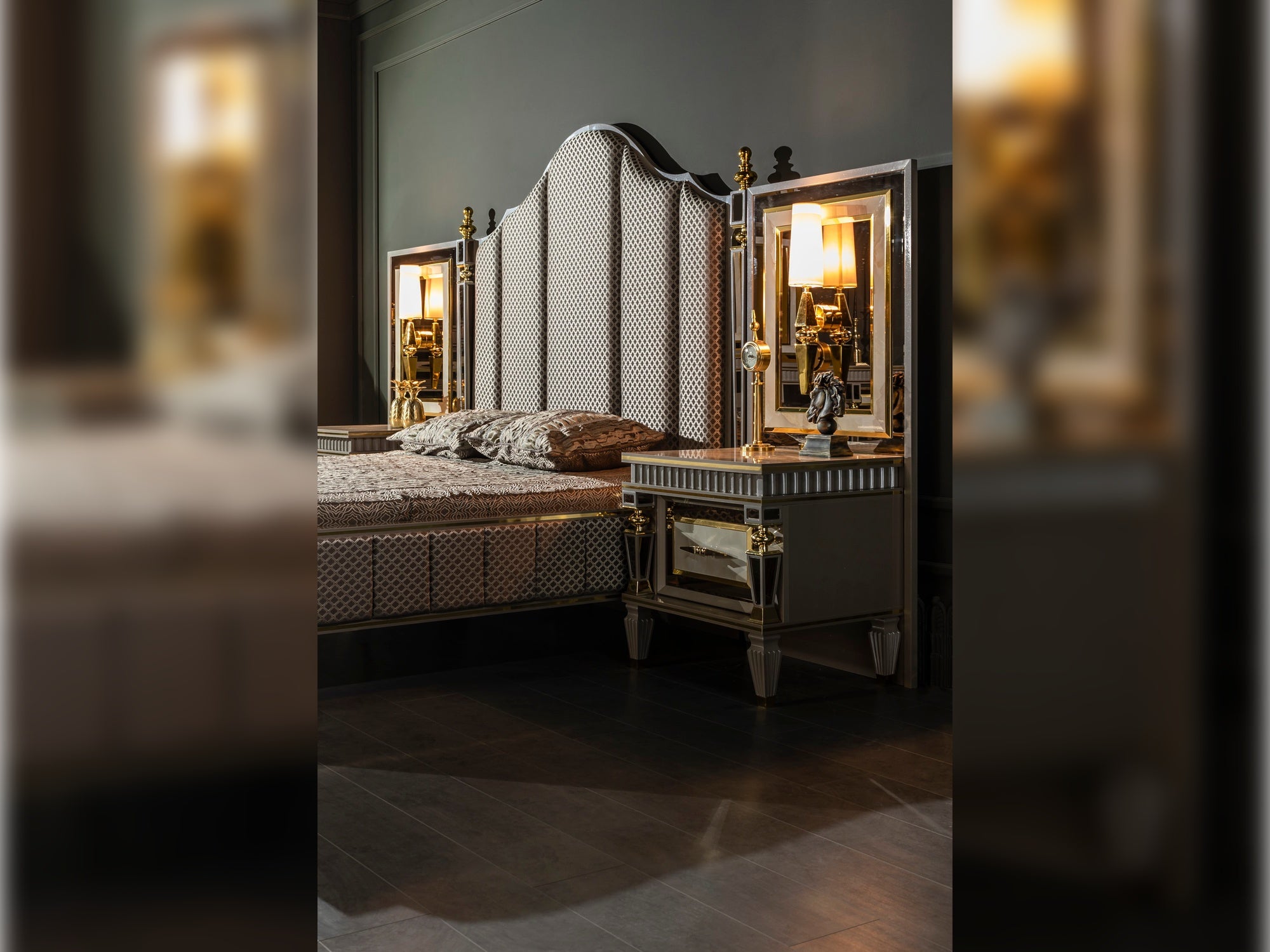 Istanbul Nightstand With Back Panel