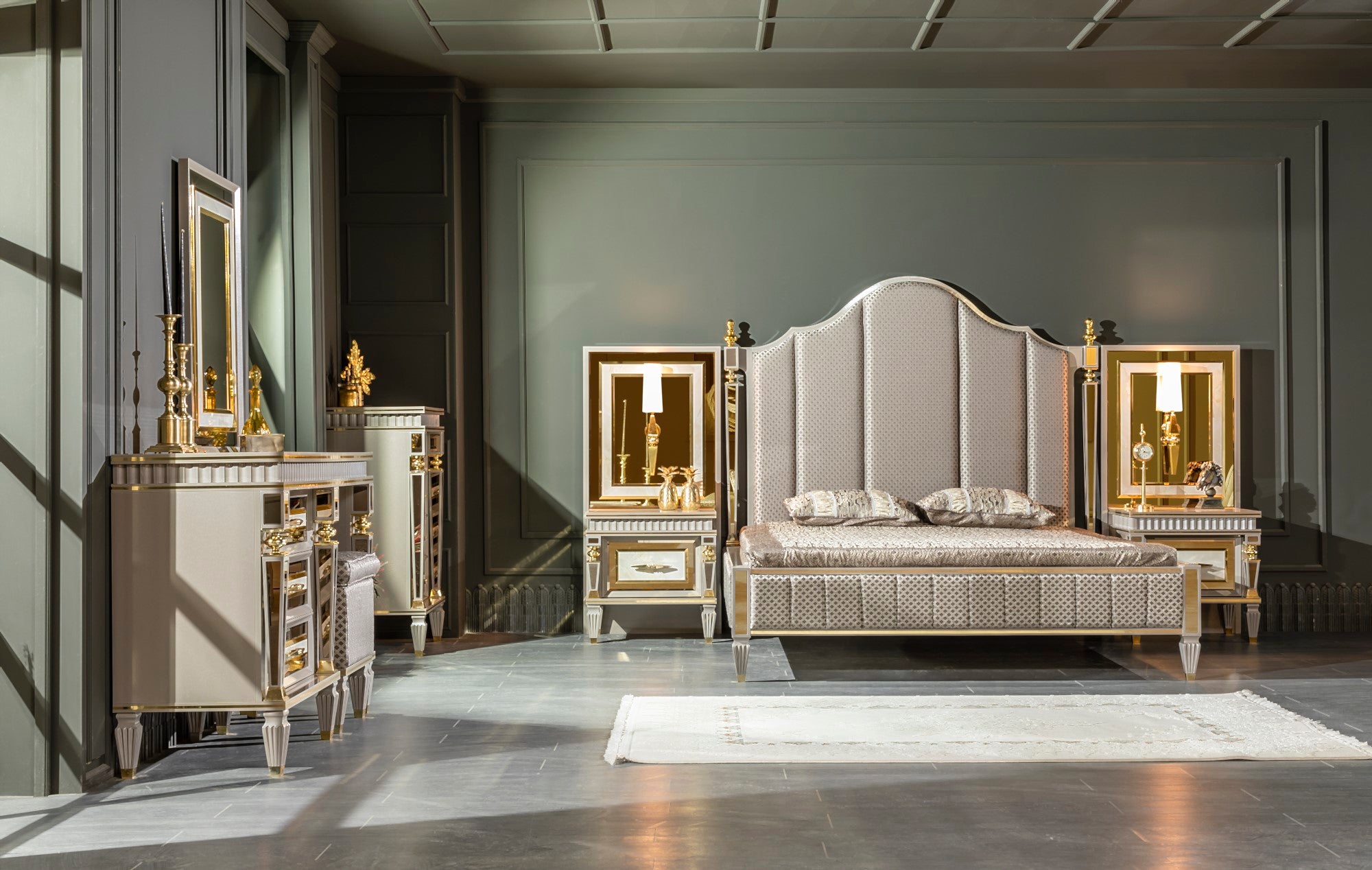 Istanbul Storage Bed With Headboard & Bench