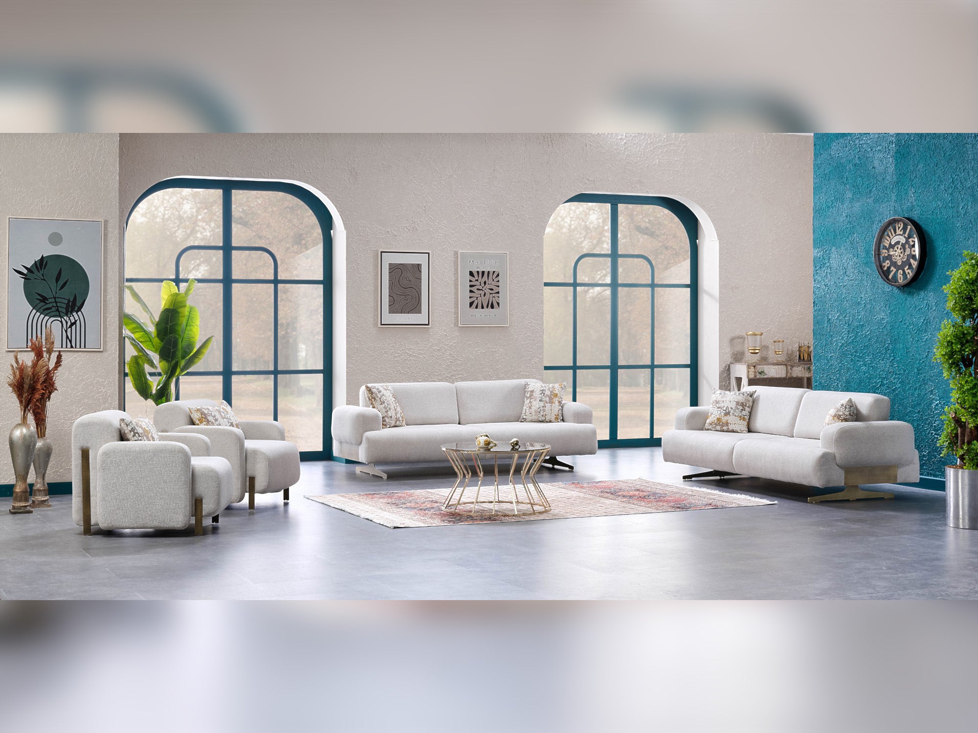 Intra Convertible Livingroom Set (2 Sofa & 2 Chair)