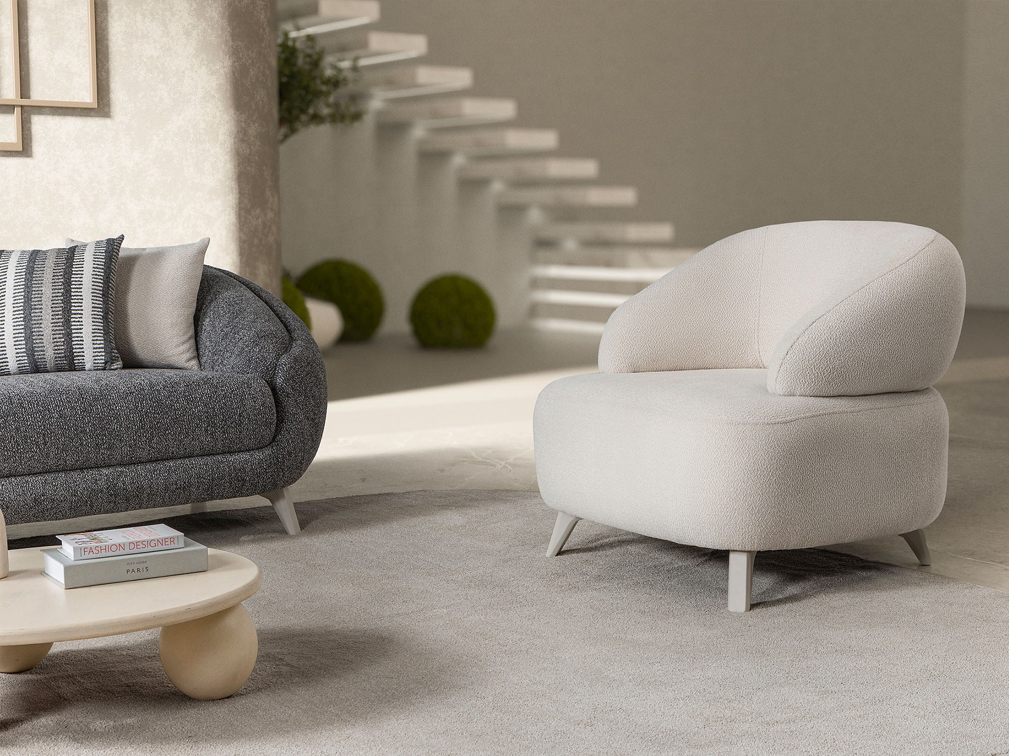 Jesse 3-pieces (Sofa & Loveseat & Chair) Livingroom Set