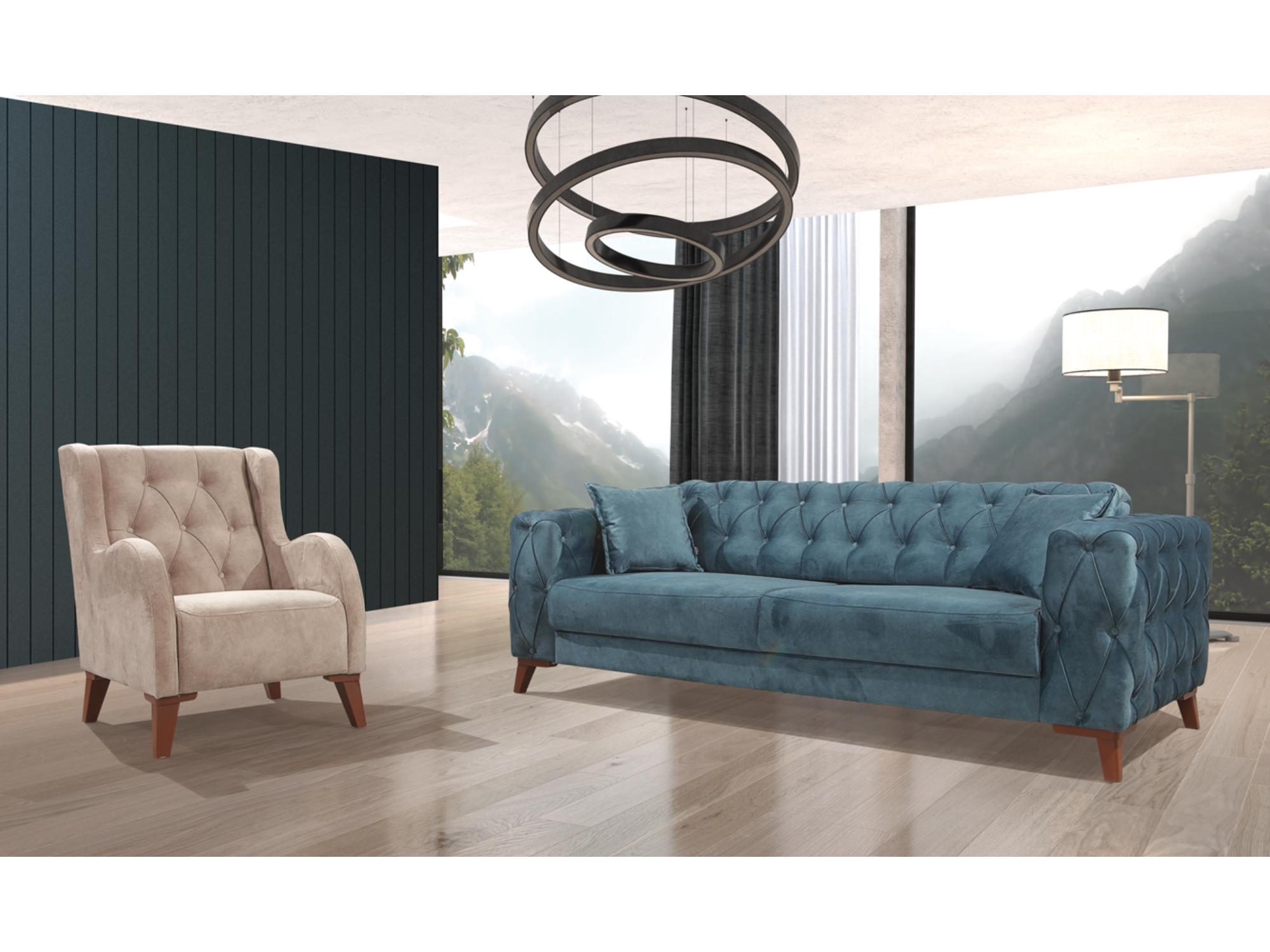 Joza Convertible livingroom (2 Sofa & 2 Chair) Beige