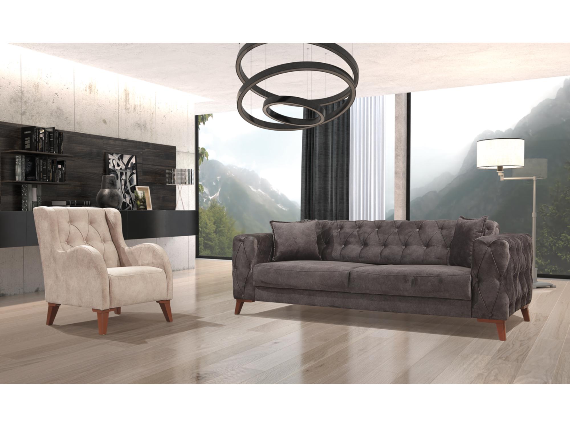 Joza Convertible livingroom (2 Sofa & 2 Chair) Beige
