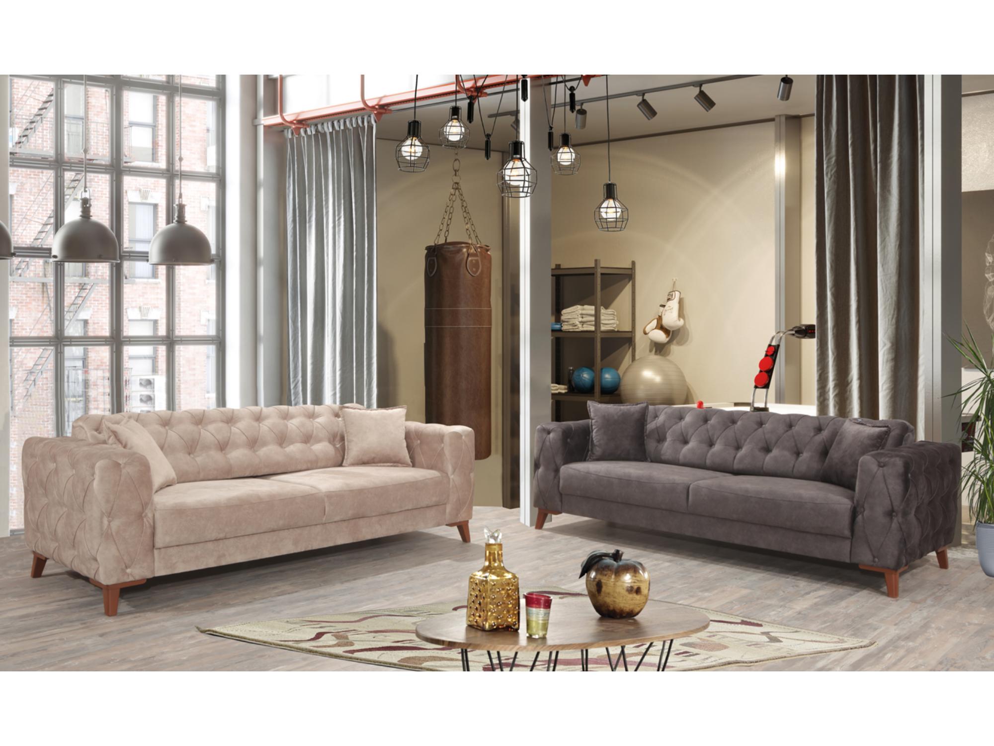 Joza Convertible livingroom (2 Sofa & 2 Chair) Beige