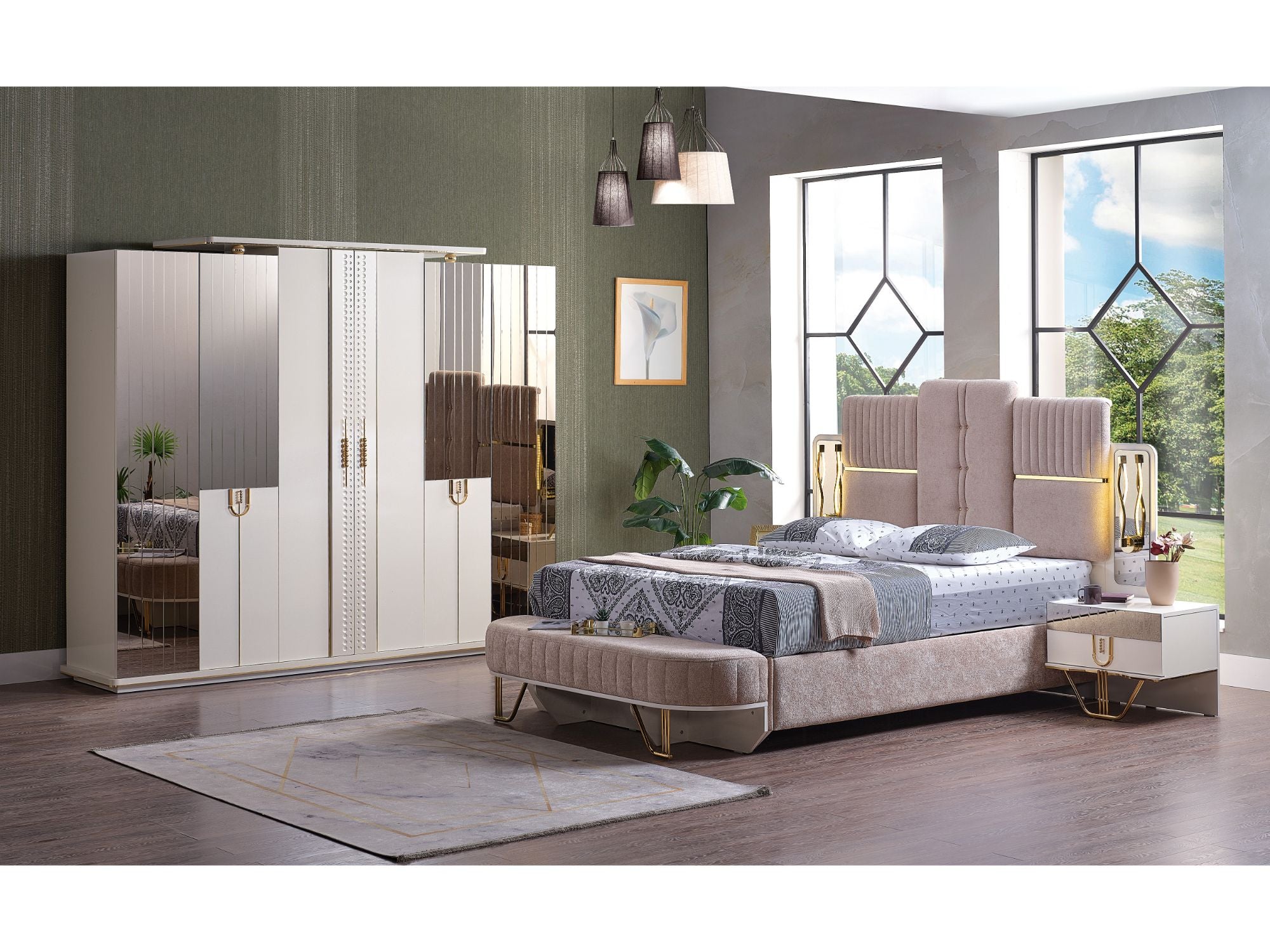 Valence Storage Bed With Headboard