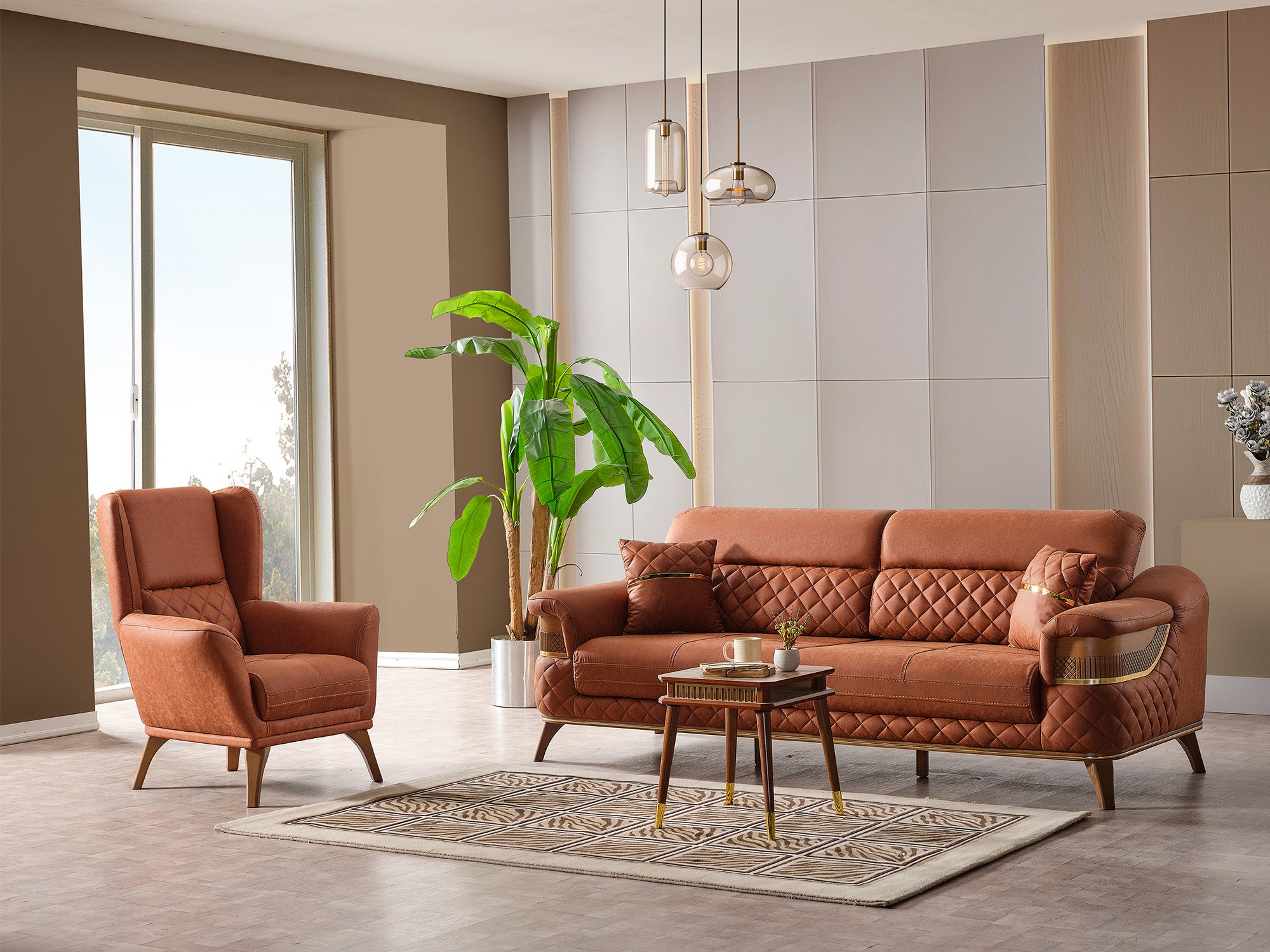 Kristal Chair Dark Brick