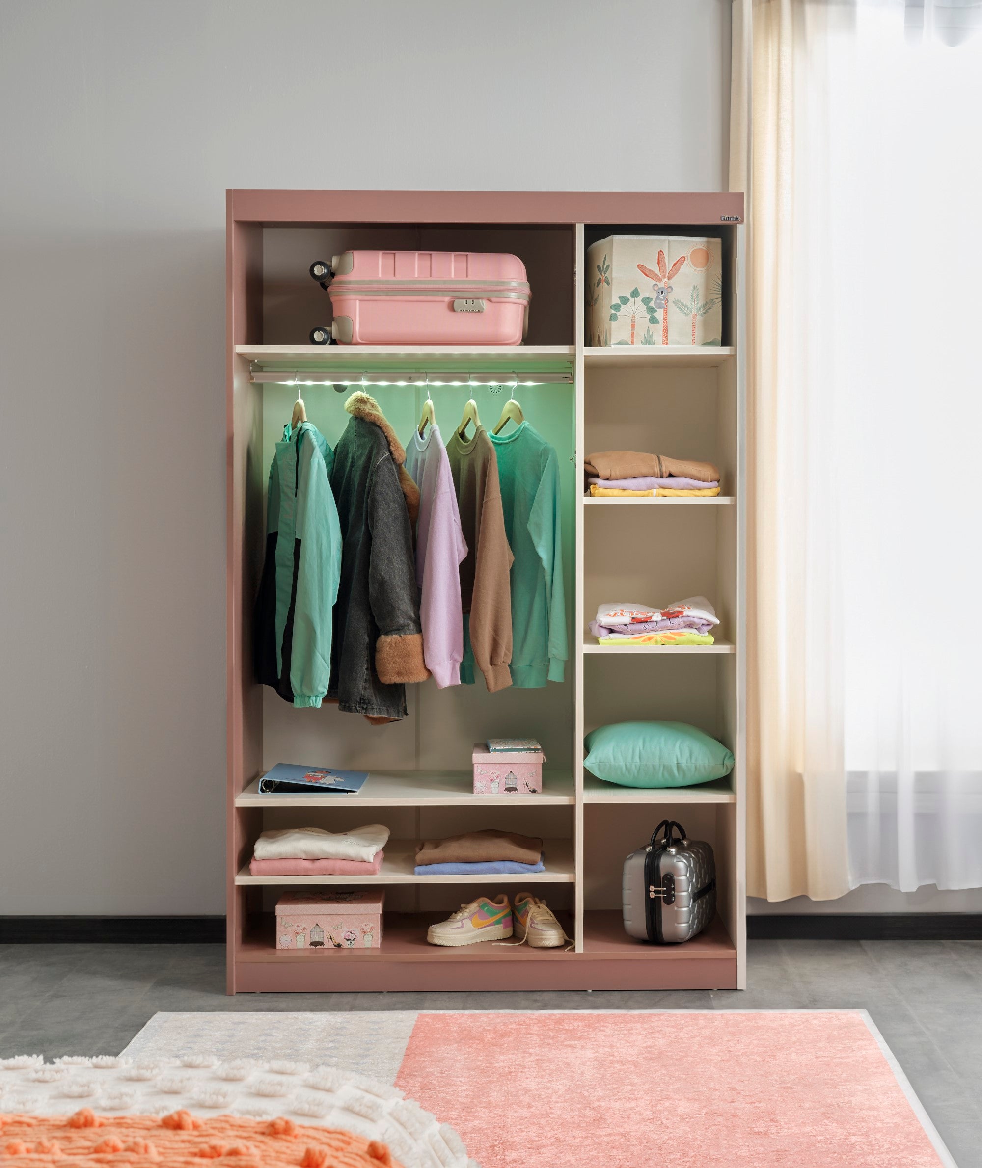 Linda Kids Room Set (Twin Bed & Study Desk & Nightstand)