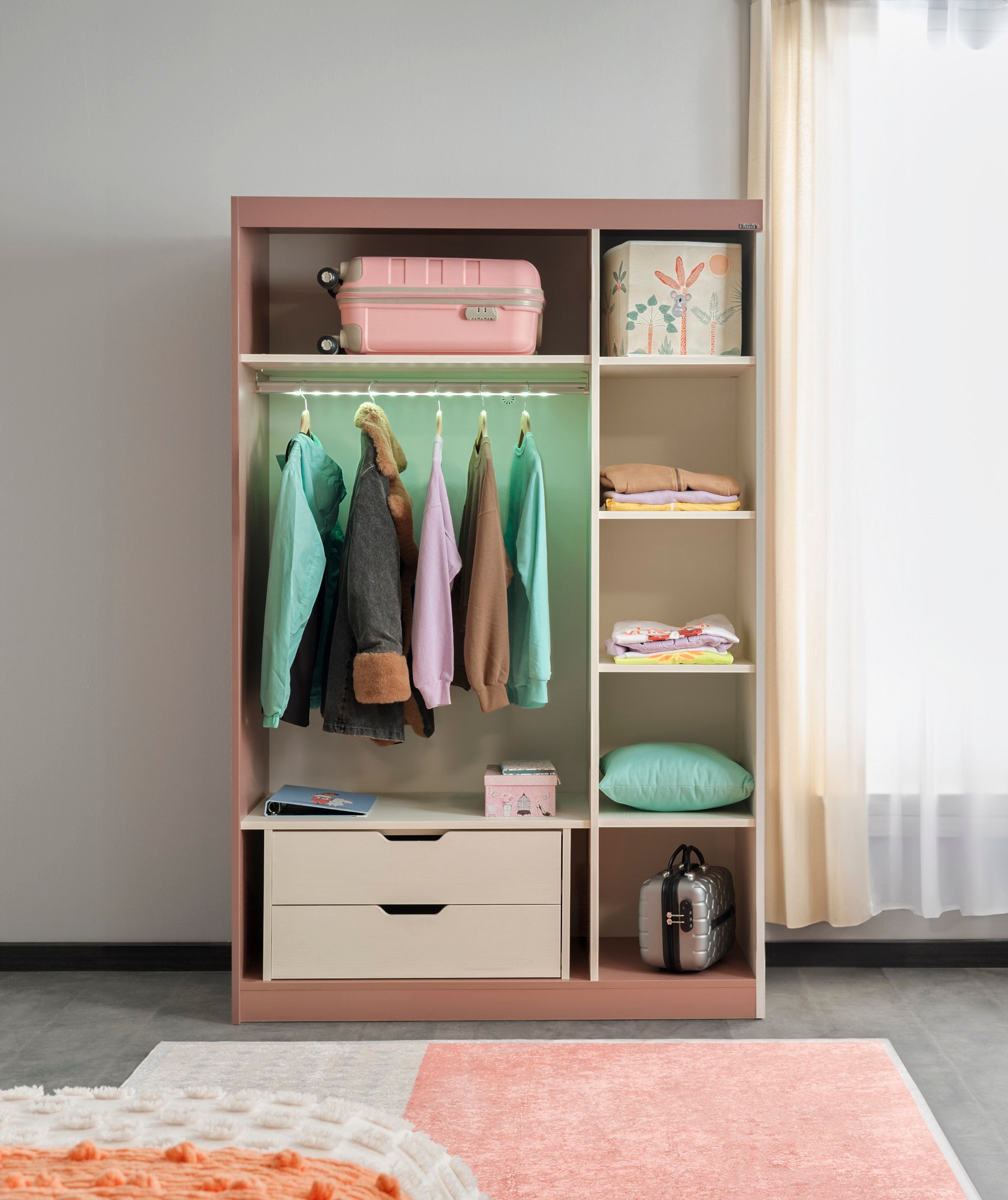 Linda Kids Room Set (Twin Bed & Study Desk & Nightstand)