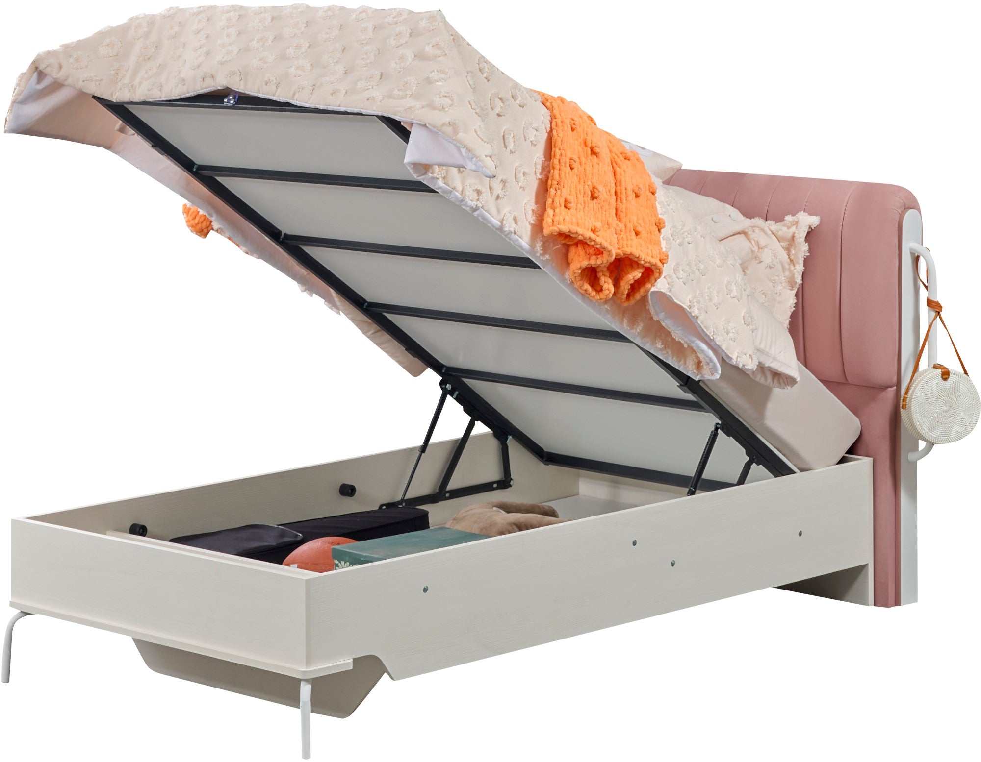 Linda Kids Room Set (Twin Bed & Study Desk & Nightstand)