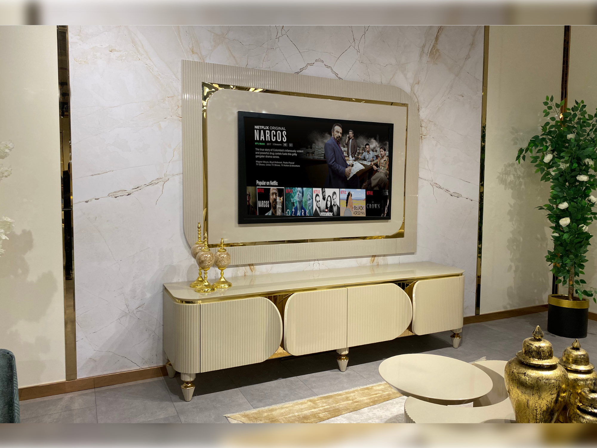 Lizbon Tv Stand With Back Panel