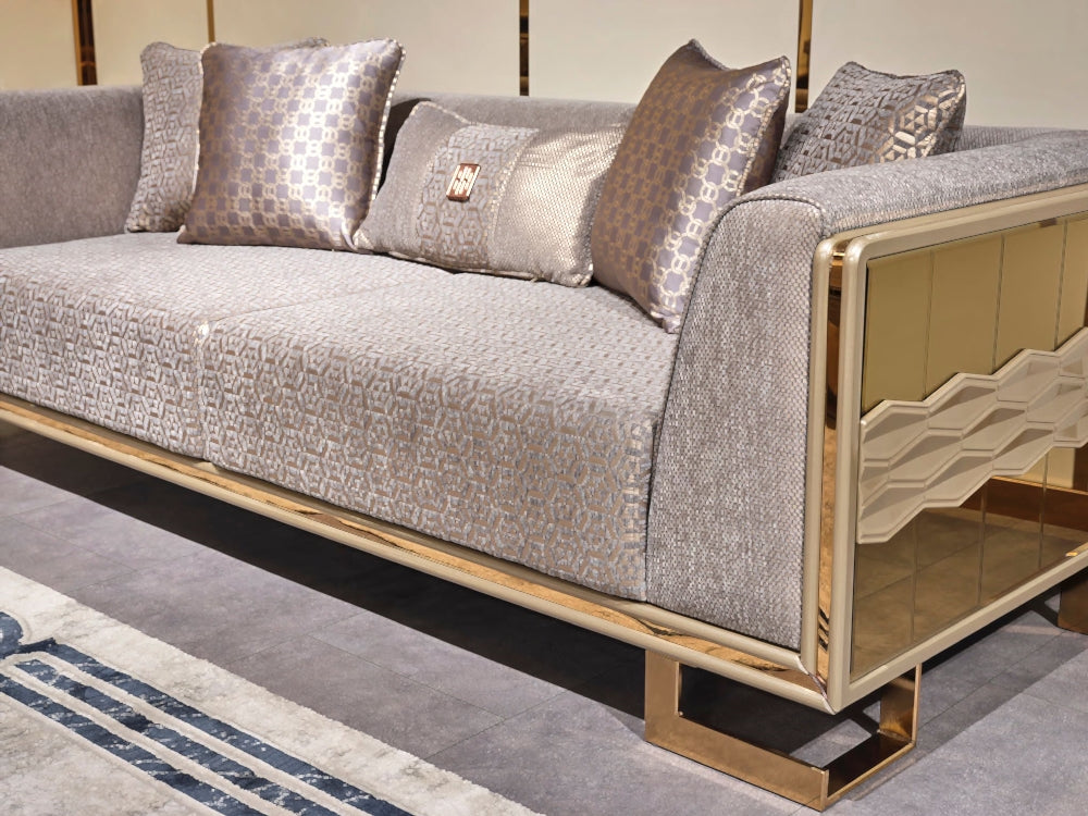 Lucas Stationary Livingroom Set (2 Sofa & 2 Chair)