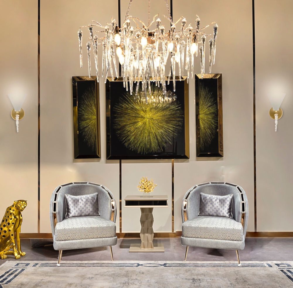 Lucas Stationary Livingroom Set (2 Sofa & 2 Chair)