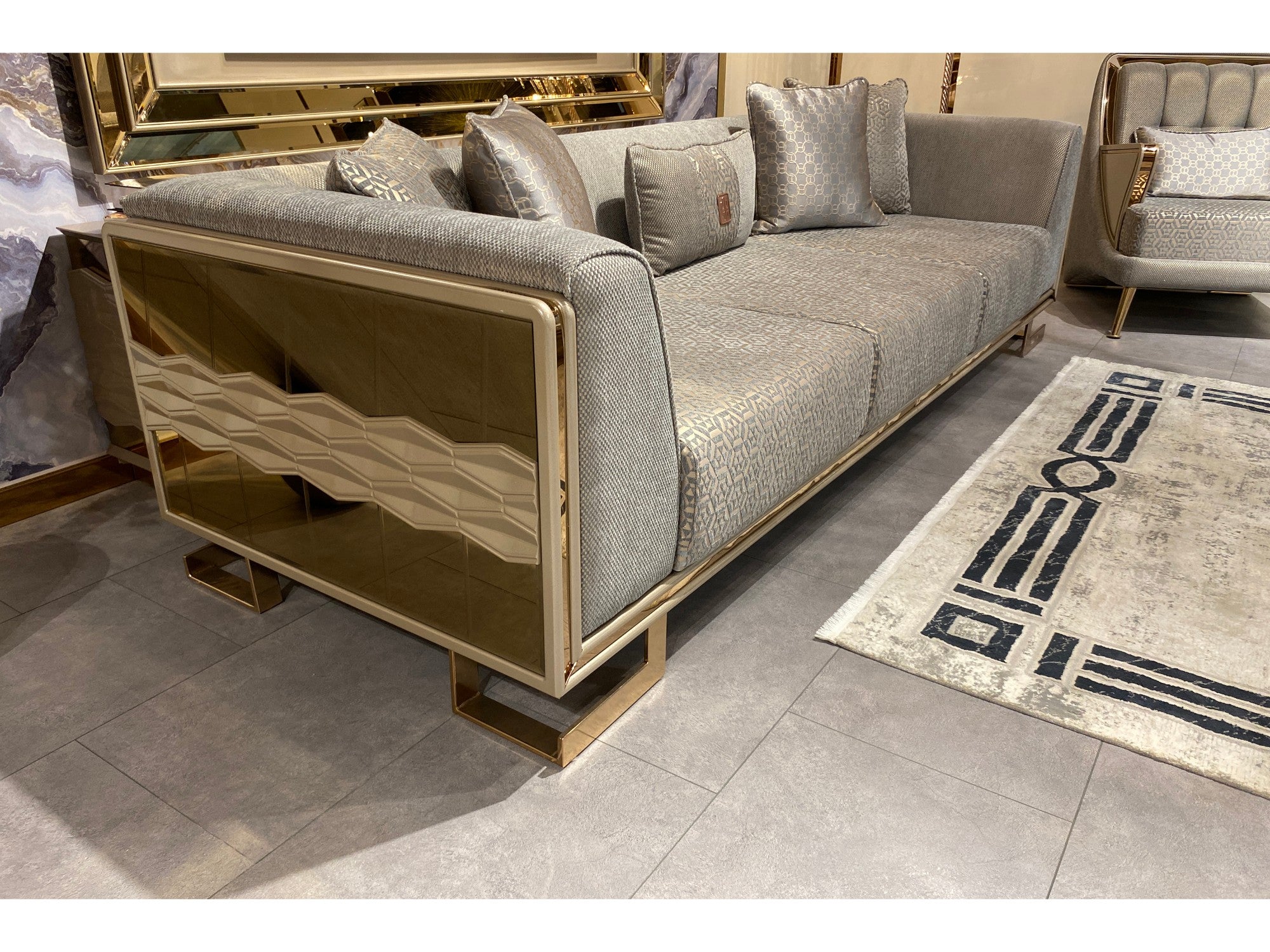 Lucas Stationary Livingroom Set (2 Sofa & 2 Chair)