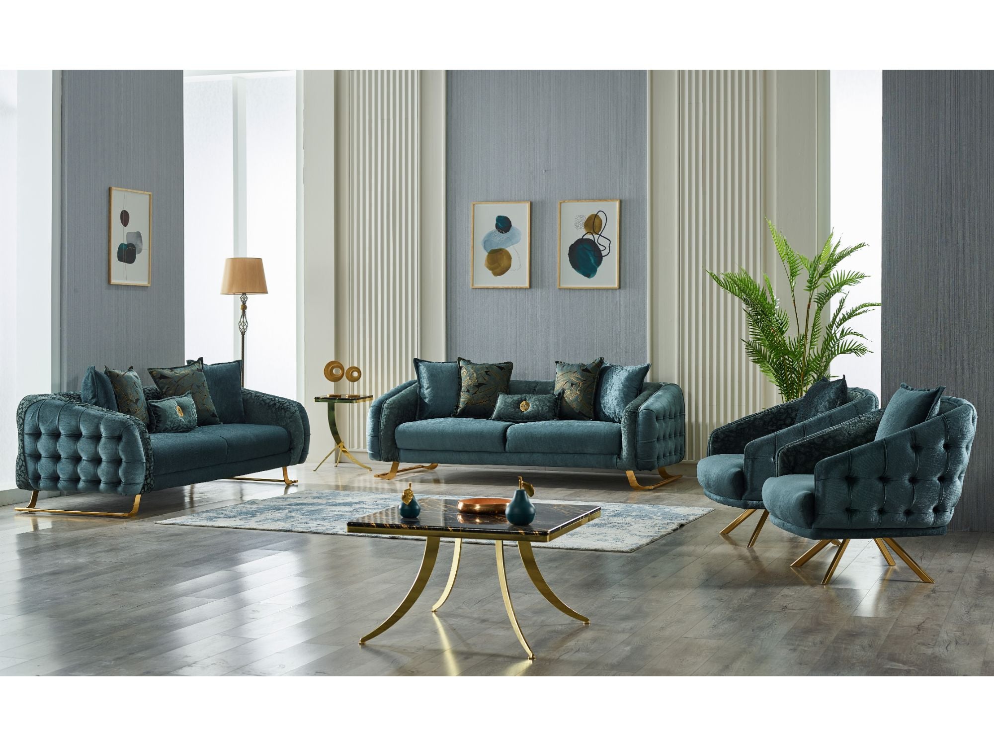 Laguna Stationary Sofa Green