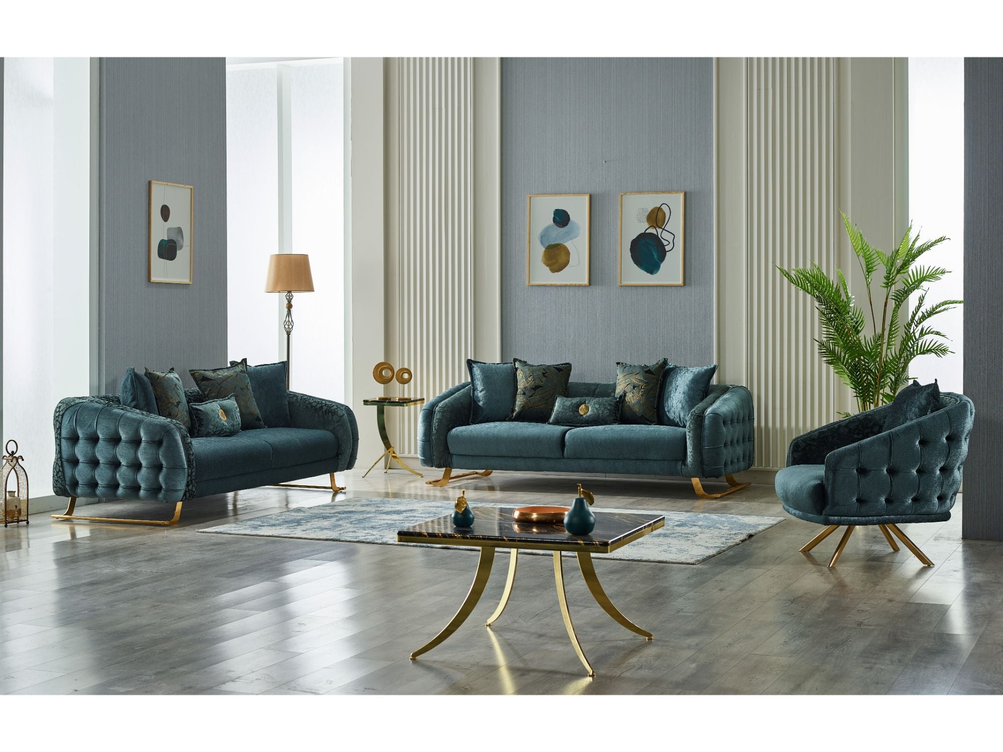 Laguna Stationary Sofa Green