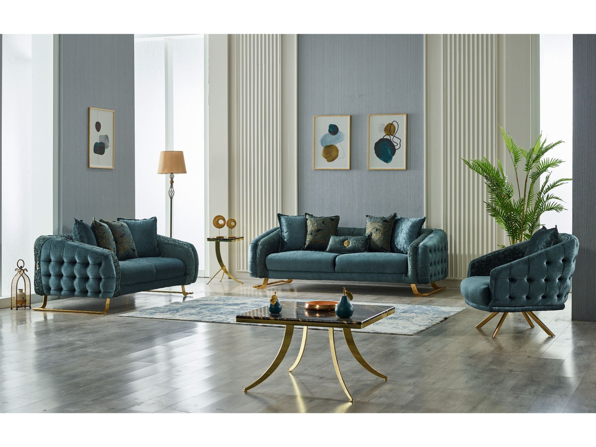 Laguna Stationary Sofa Green