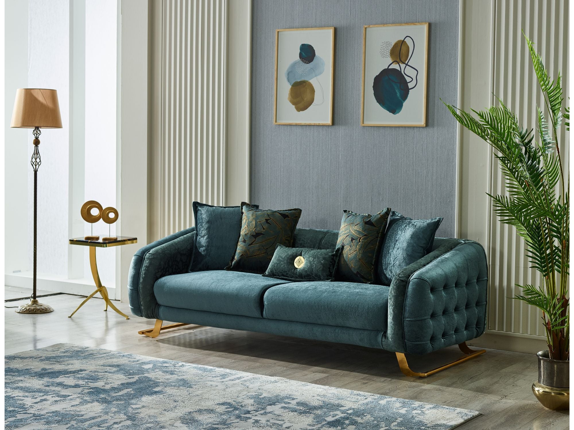 Laguna Stationary Sofa Green