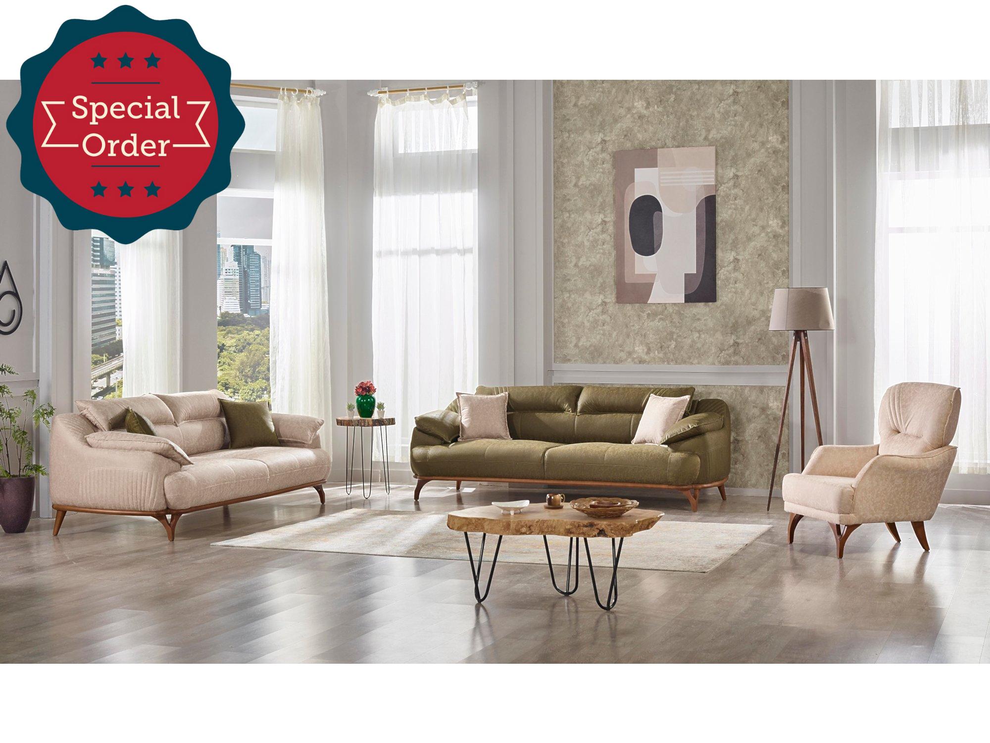 Laura Convertible Livingroom Set (2 Sofa & 2 Chair)