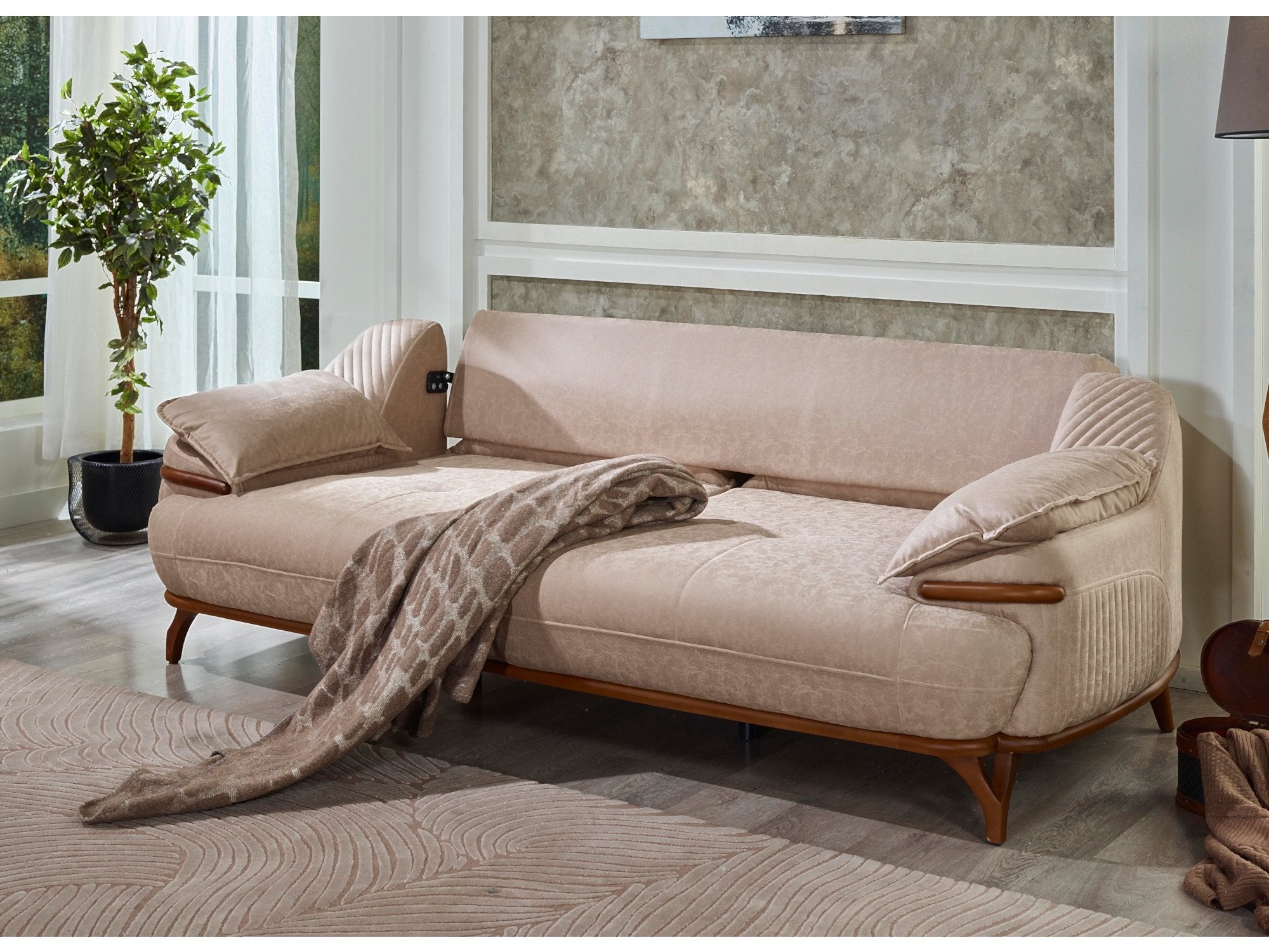 Laura Convertible Livingroom Set (2 Sofa & 2 Chair)