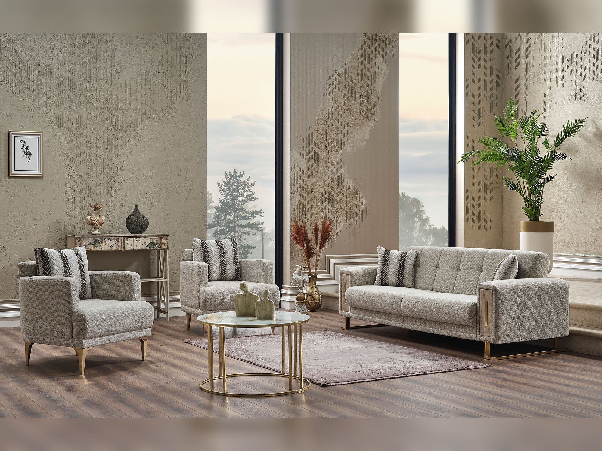 Loft Ser 3-pieces (Sofa & Loveseat & Chair) Livingroom
