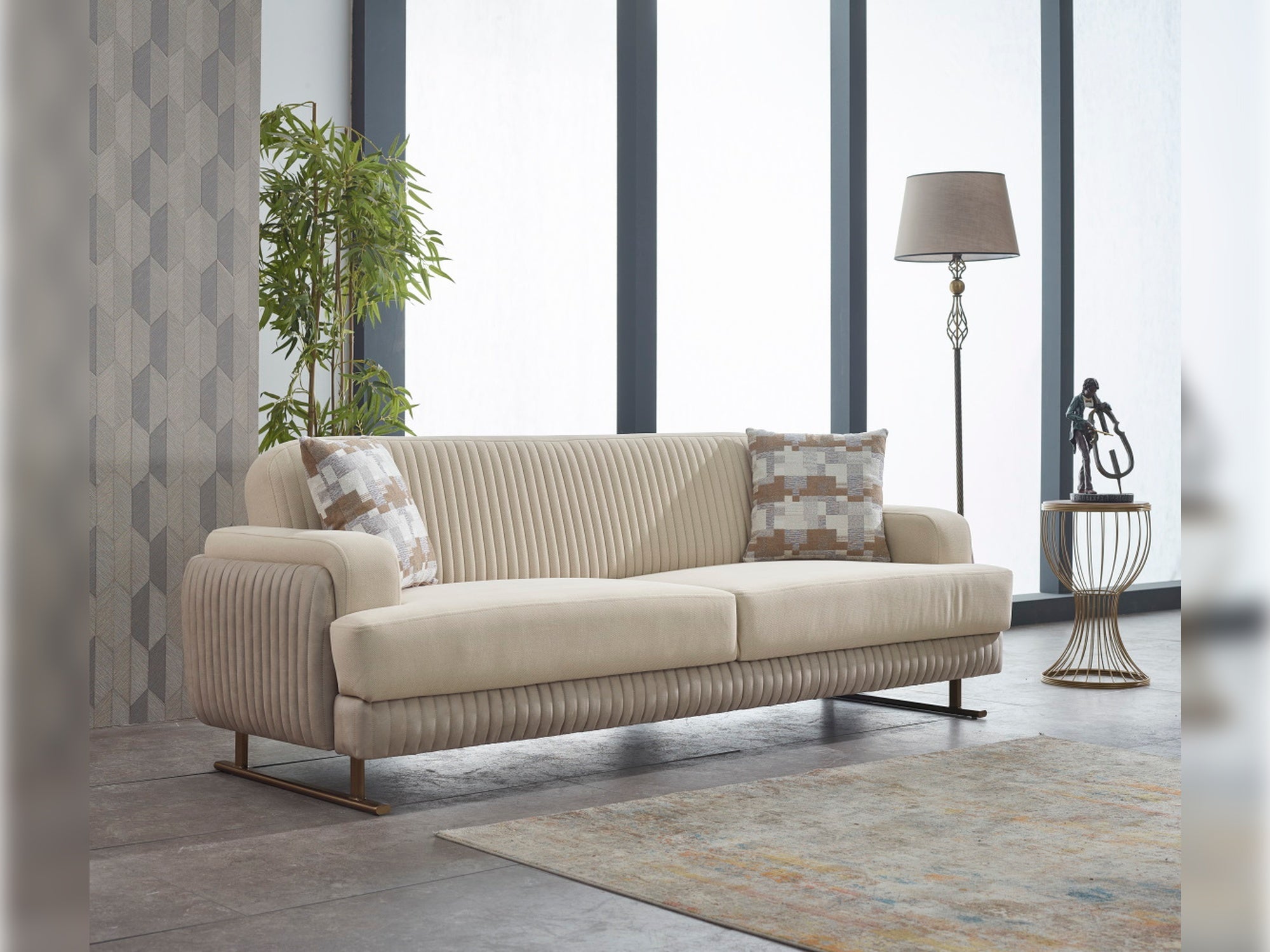 Loft Convertible Livingroom Set (2 Sofa & 2 Chair)