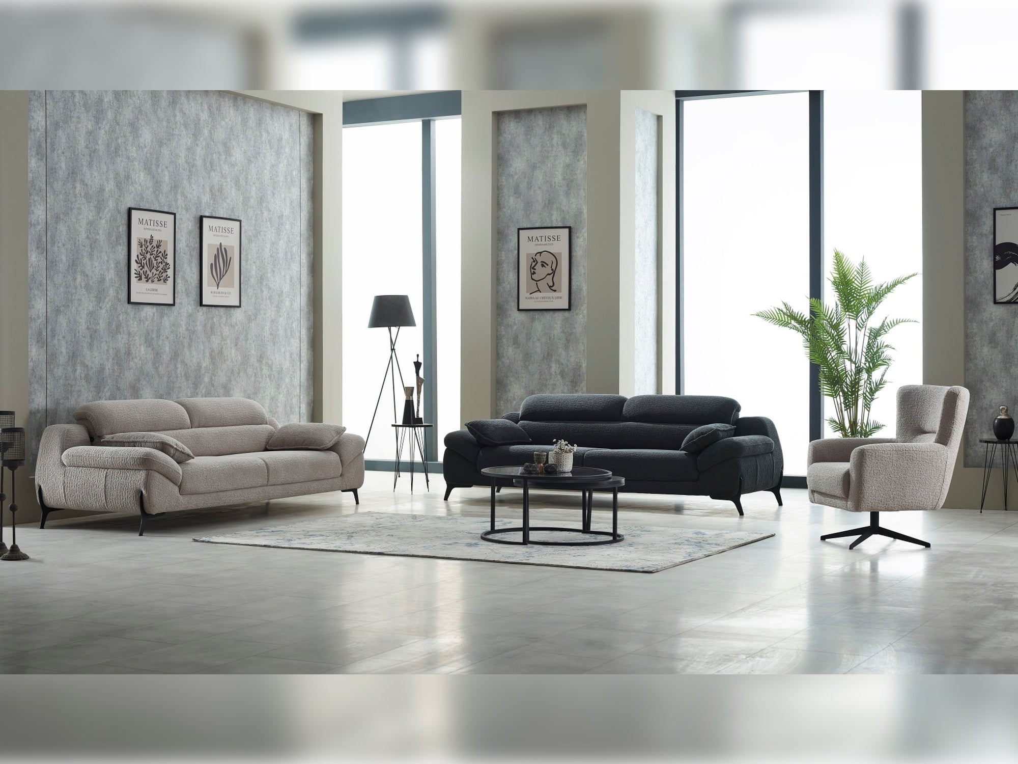 Lorenzo Convertible Livingroom Set (2 Sofa & 2 Chair)