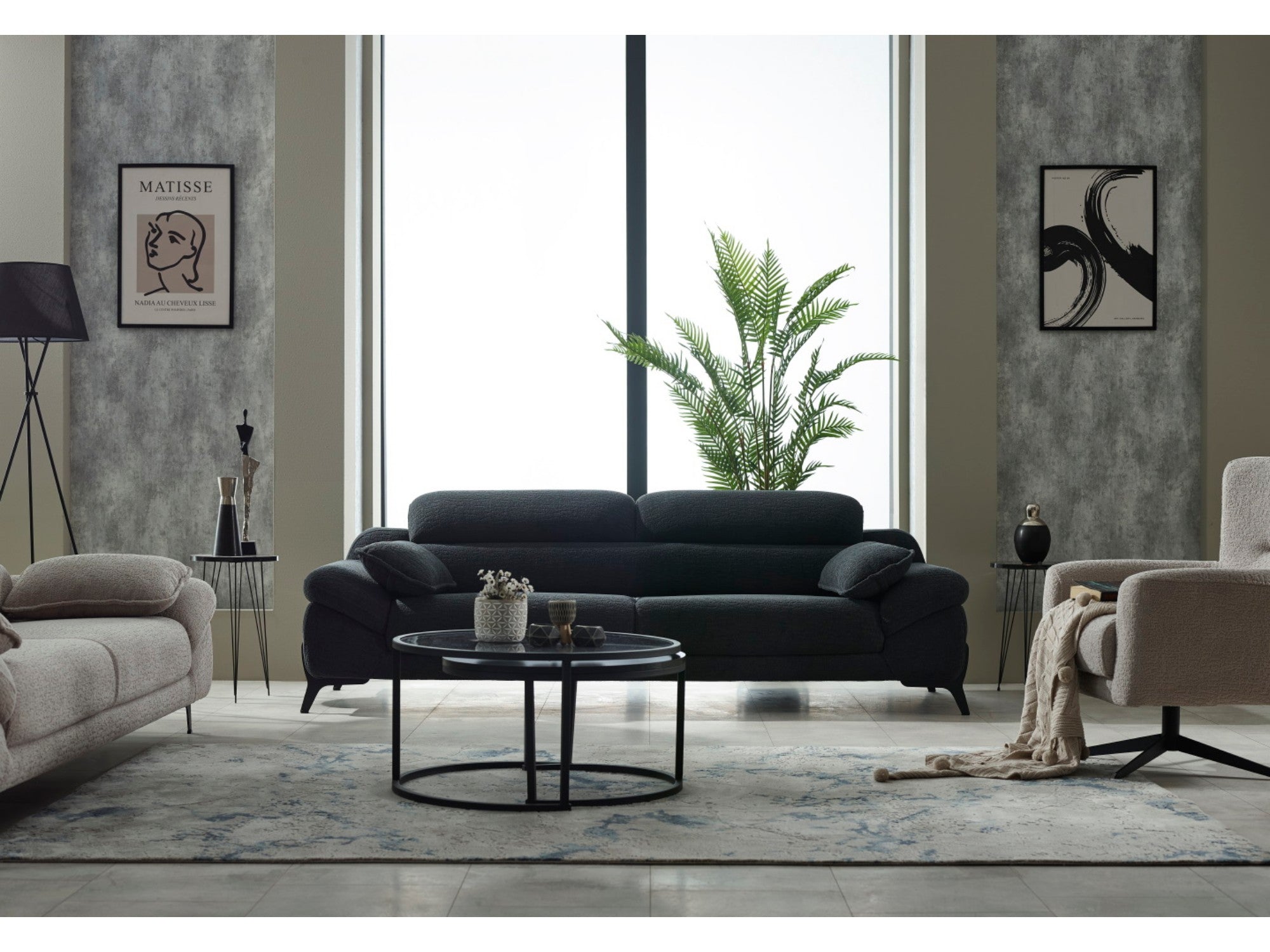 Lorenzo Convertible Livingroom Set (2 Sofa & 2 Chair)