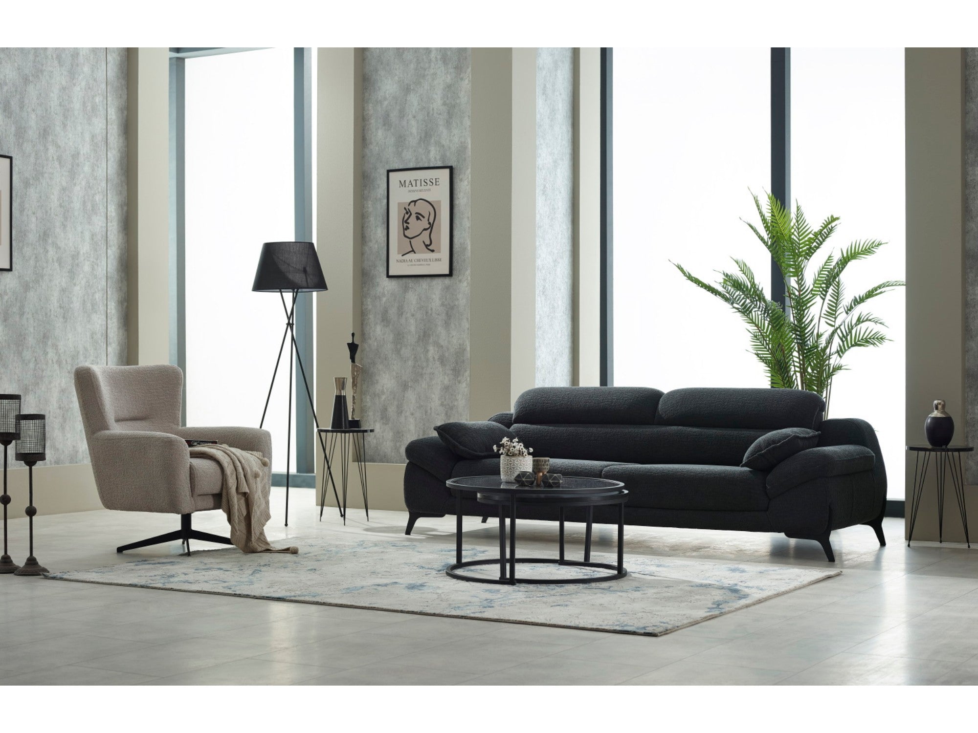 Lorenzo Convertible Livingroom Set (2 Sofa & 2 Chair)
