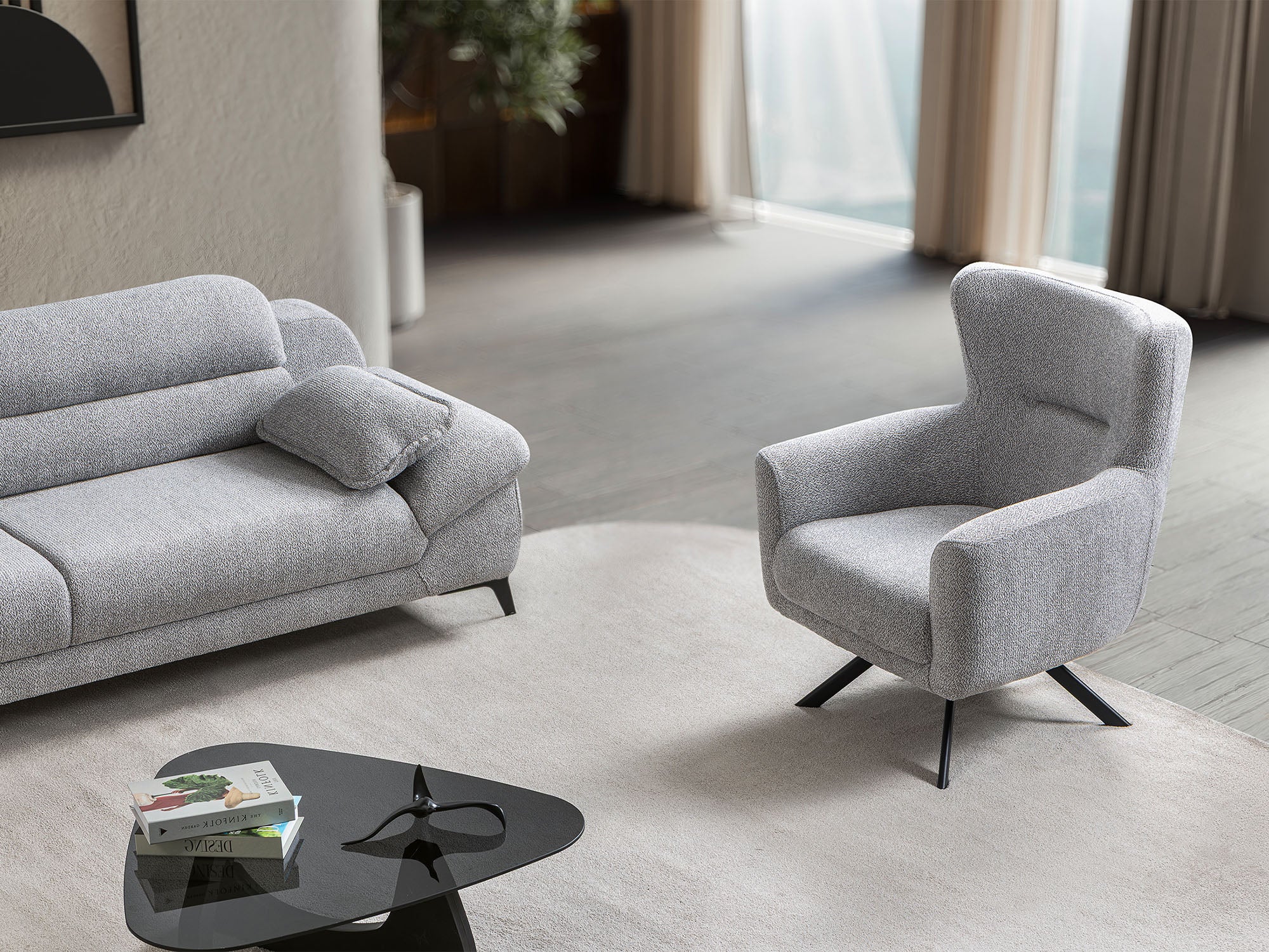 Lorenzo 3-pieces (Sofa & Loveseat & Chair) Livingroom Set