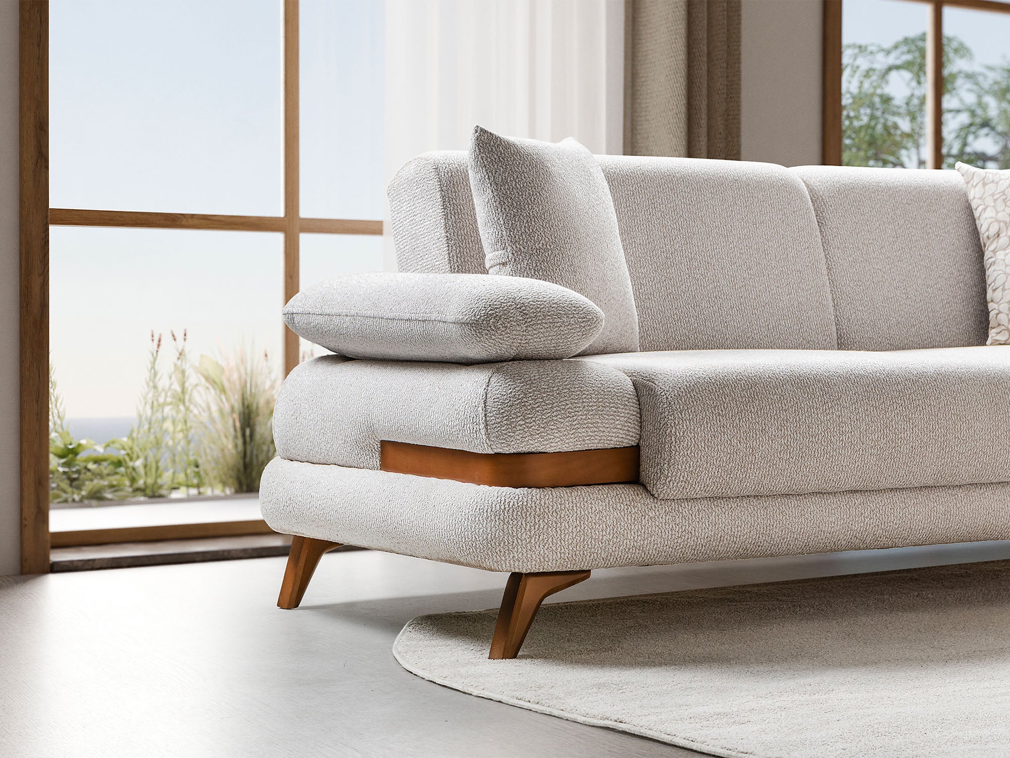 Loris 3-pieces (Sofa & Loveseat & Chair) Livingroom Set