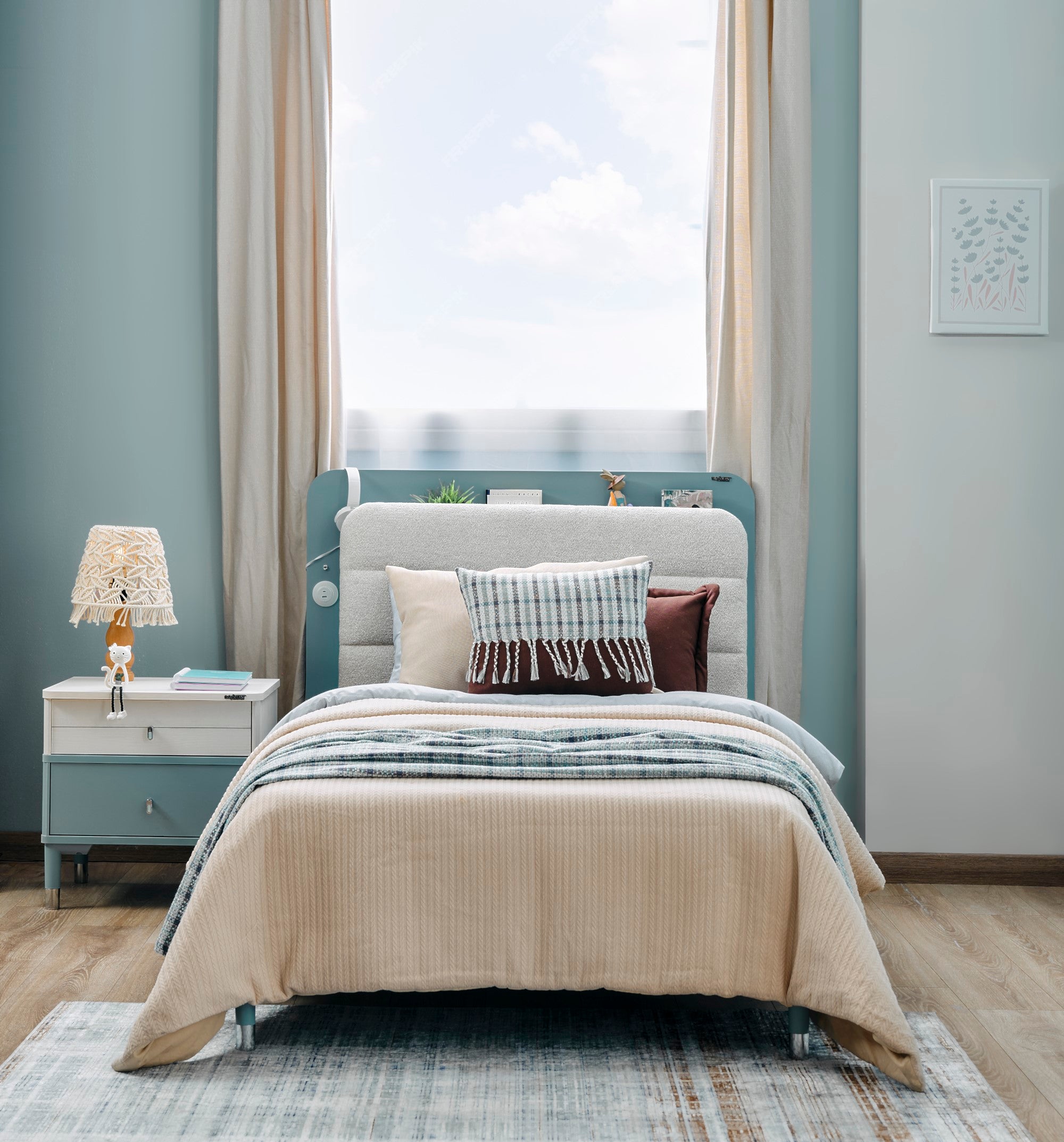 Marin Twin Bed With Headboard