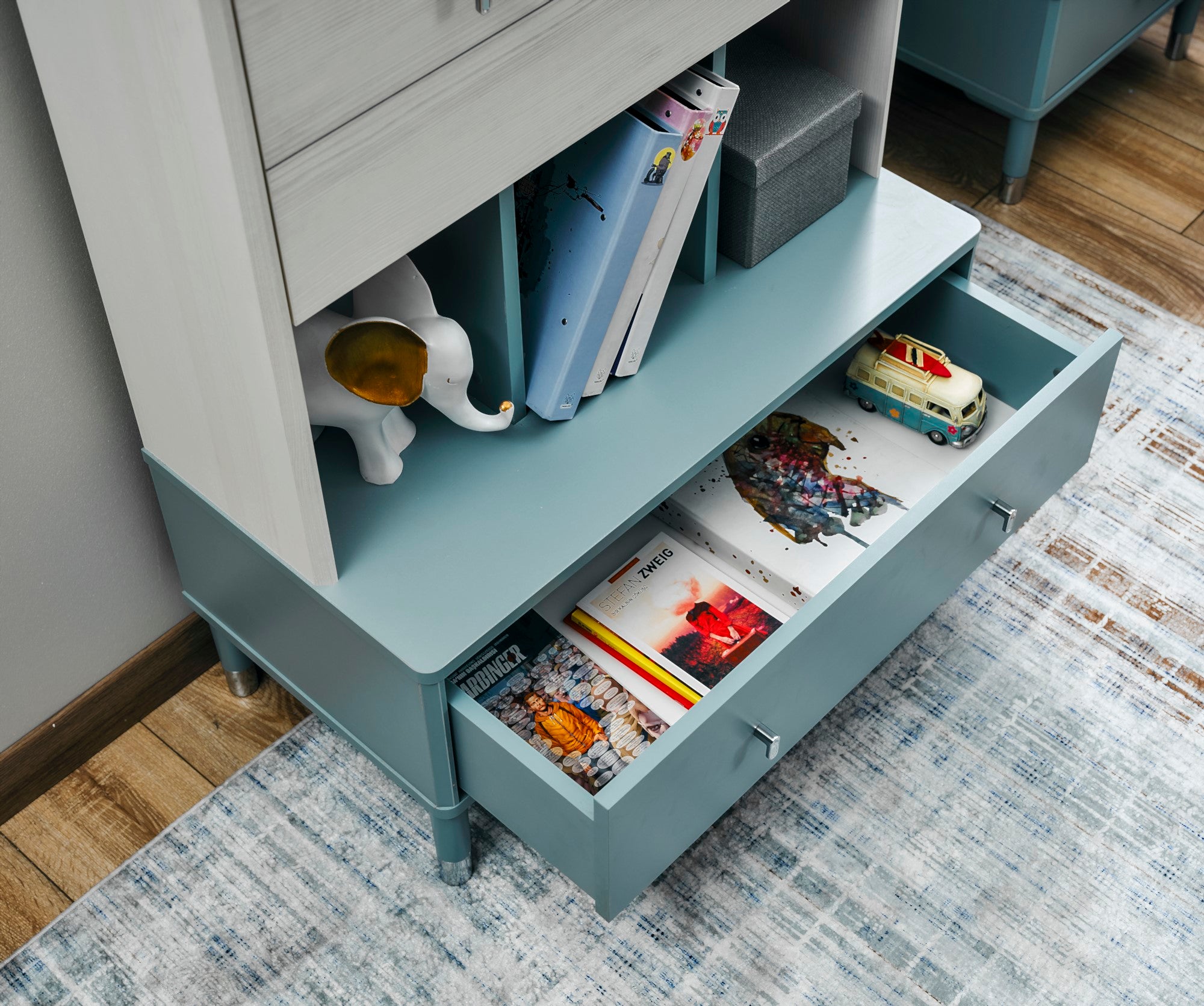 Marin Kids Room Set (Twin Bed & Study Desk & Nightstand)