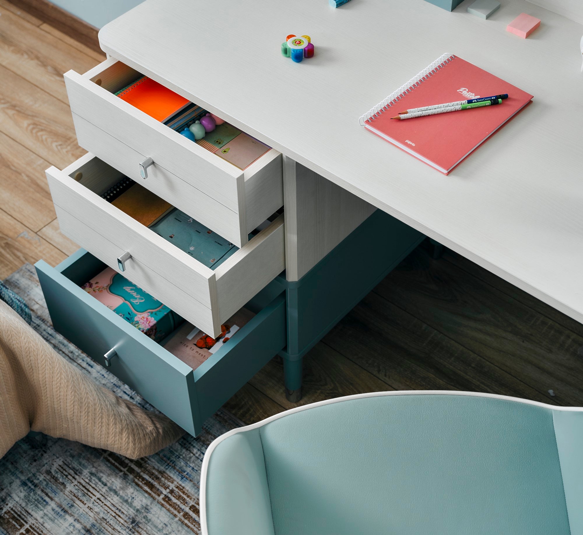 Marin Study Desk With Top Module